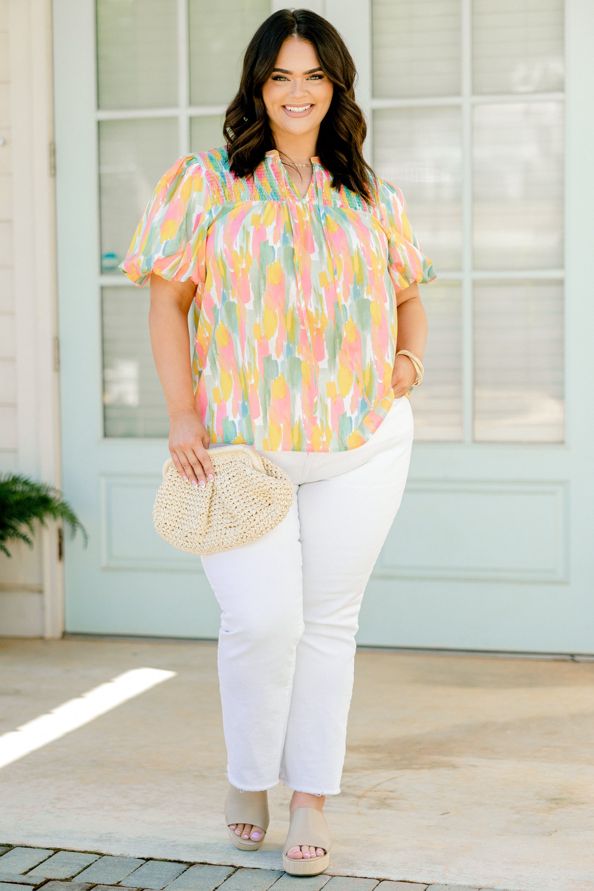  Breathe In The Air Top, Pink Watercolor、mySite、justintrudeaud