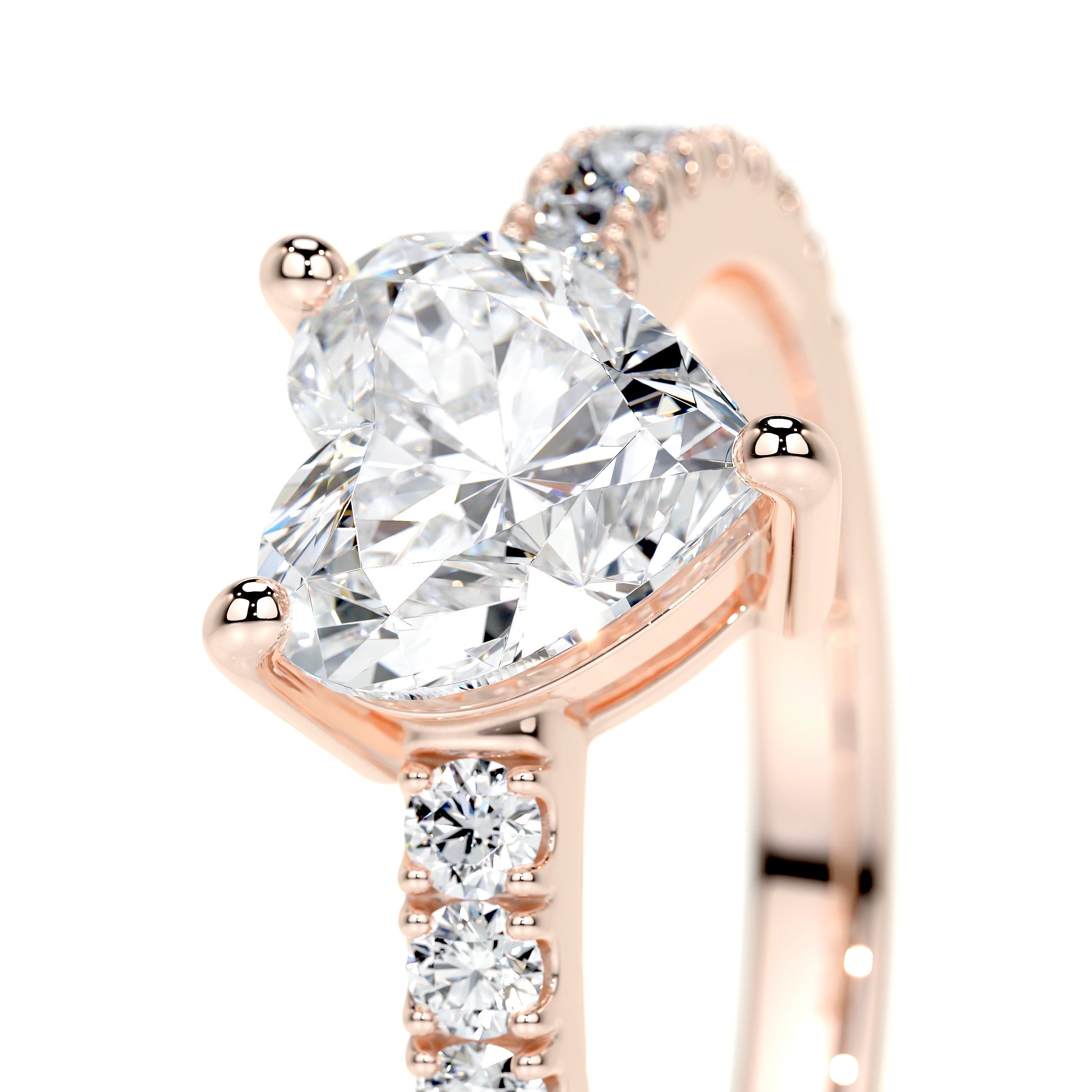Audrey Lab Grown Diamond Ring -14K Rose Gold、mySite、hinf8tx79