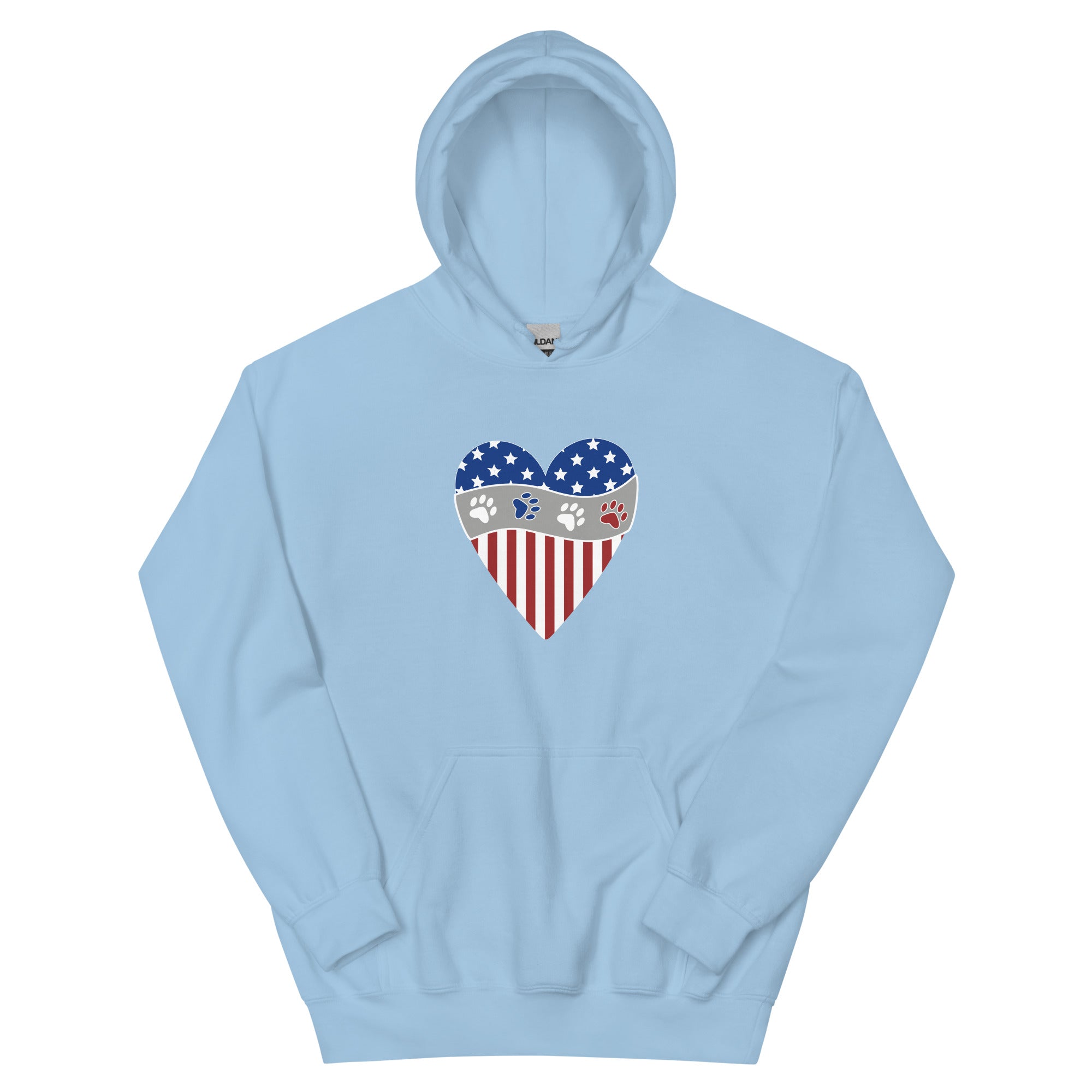 Patriotic Heart Hoodie、mySite、camillekostekn