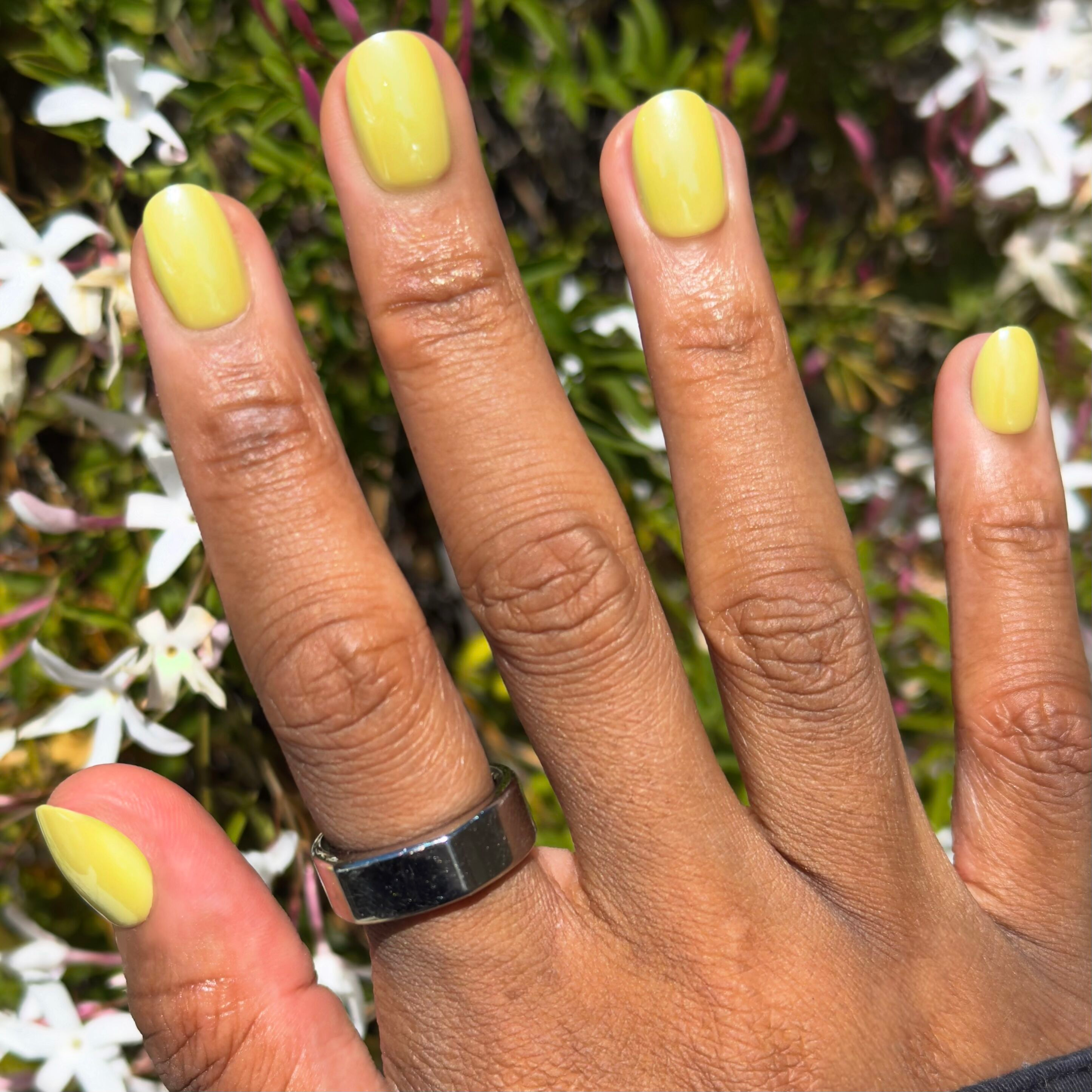 Citrus Chrome - Press-On | Extra Short | Round、mySite、solidvoid