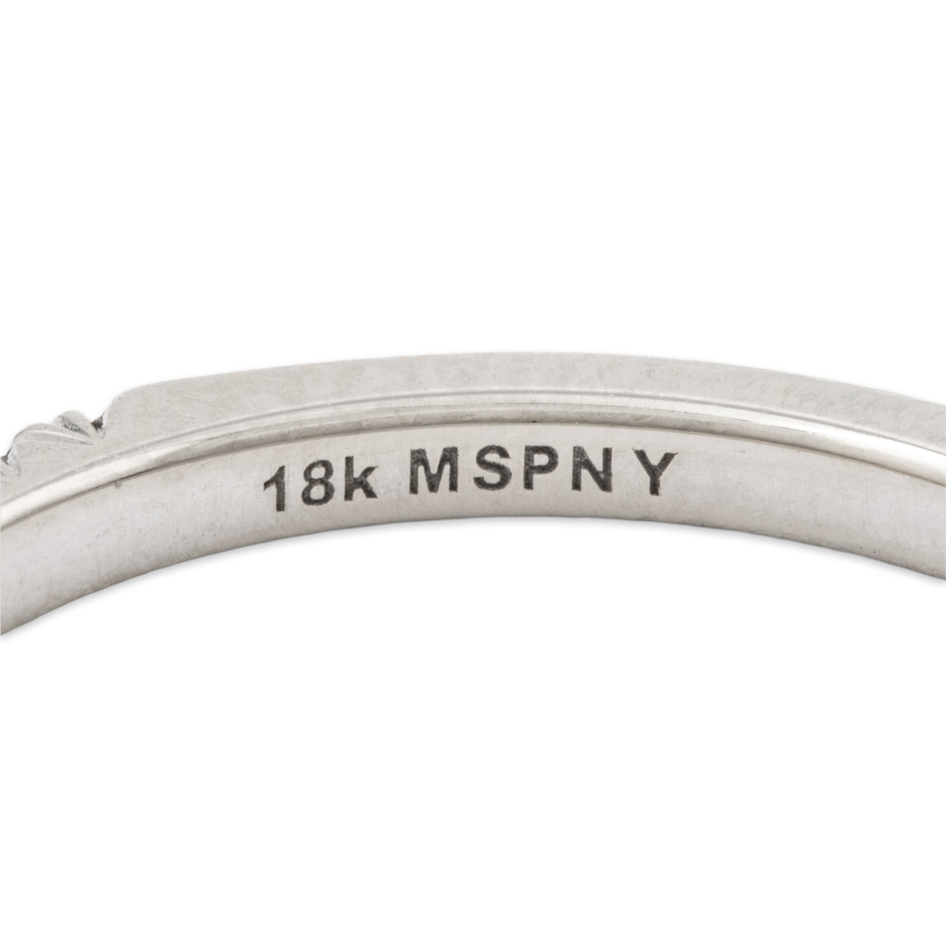 Vintage 18k White Gold 0.2cttw 22 Diamond Band Ring 6.25、mySite、hinf8tx79