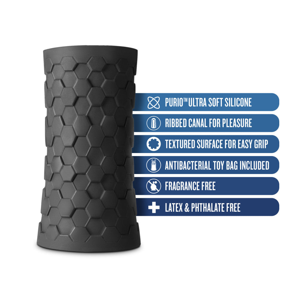 M Elite Platinum By Blush® | Hekx Black Masturbator / Stroker、mySite、bottomscart