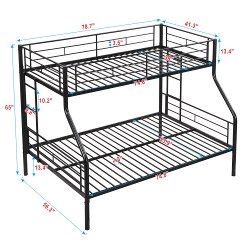 METAL BUNK BED WHITE、、casual
