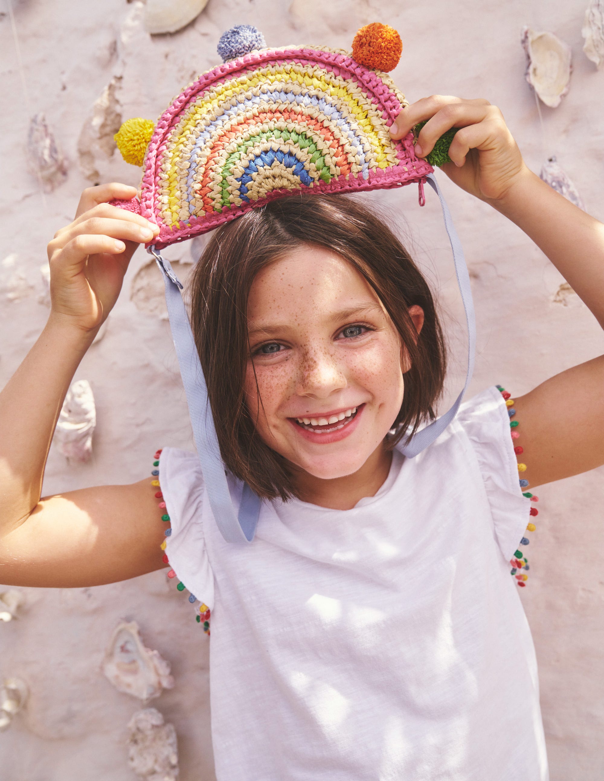  Straw Rainbow Bag-Multi Rainbow、mySite、ashleygrahame