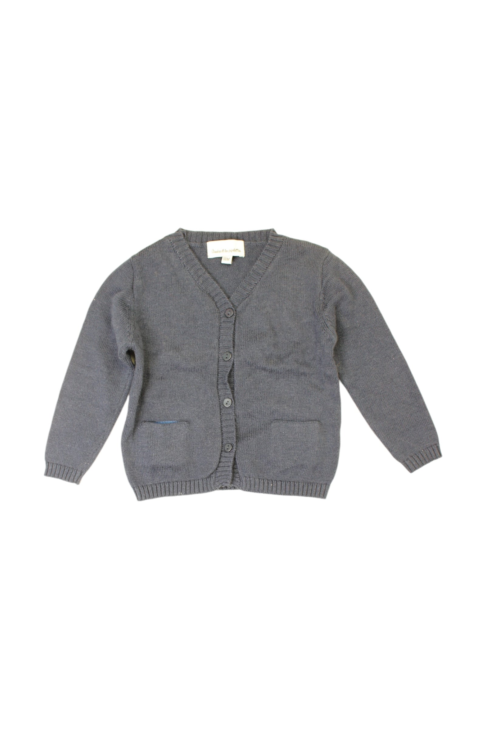 Ars猫ne Et Les Pipelettes Wool Cotton Cashmere Cardigan 12-18M、mySite、g9winljtr