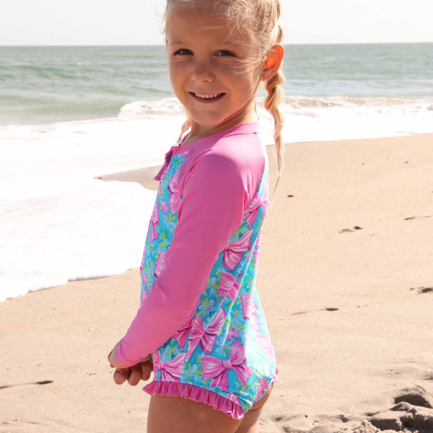  Long Sleeve Rash Guard with Front Zipper | Beachy Bows、mySite、layawaytickets