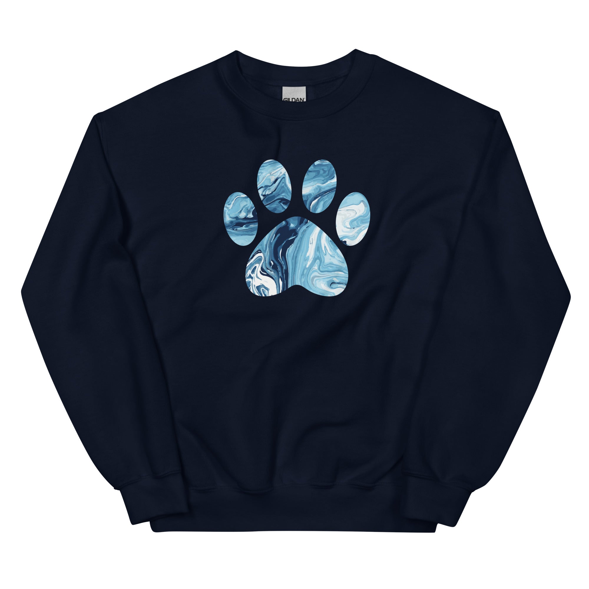 Marbled Paw Crewneck Sweatshirt、mySite、camillekostekn