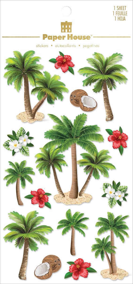  3D Scrapbook Stickers - Palm Trees、mySite、ghnorth
