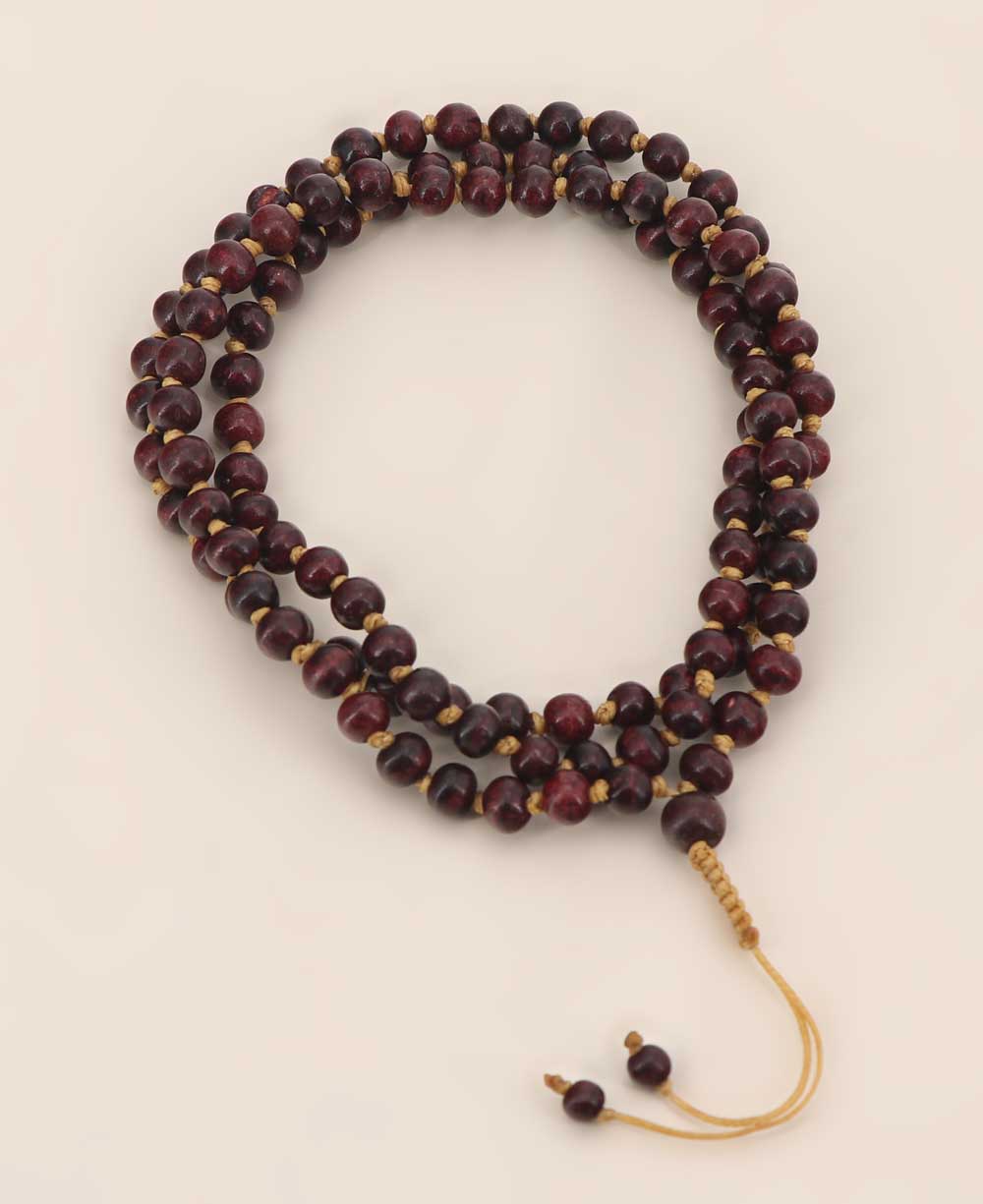 Rosewood Meditation Mala with Knotted Beads、mySite、topwebapps