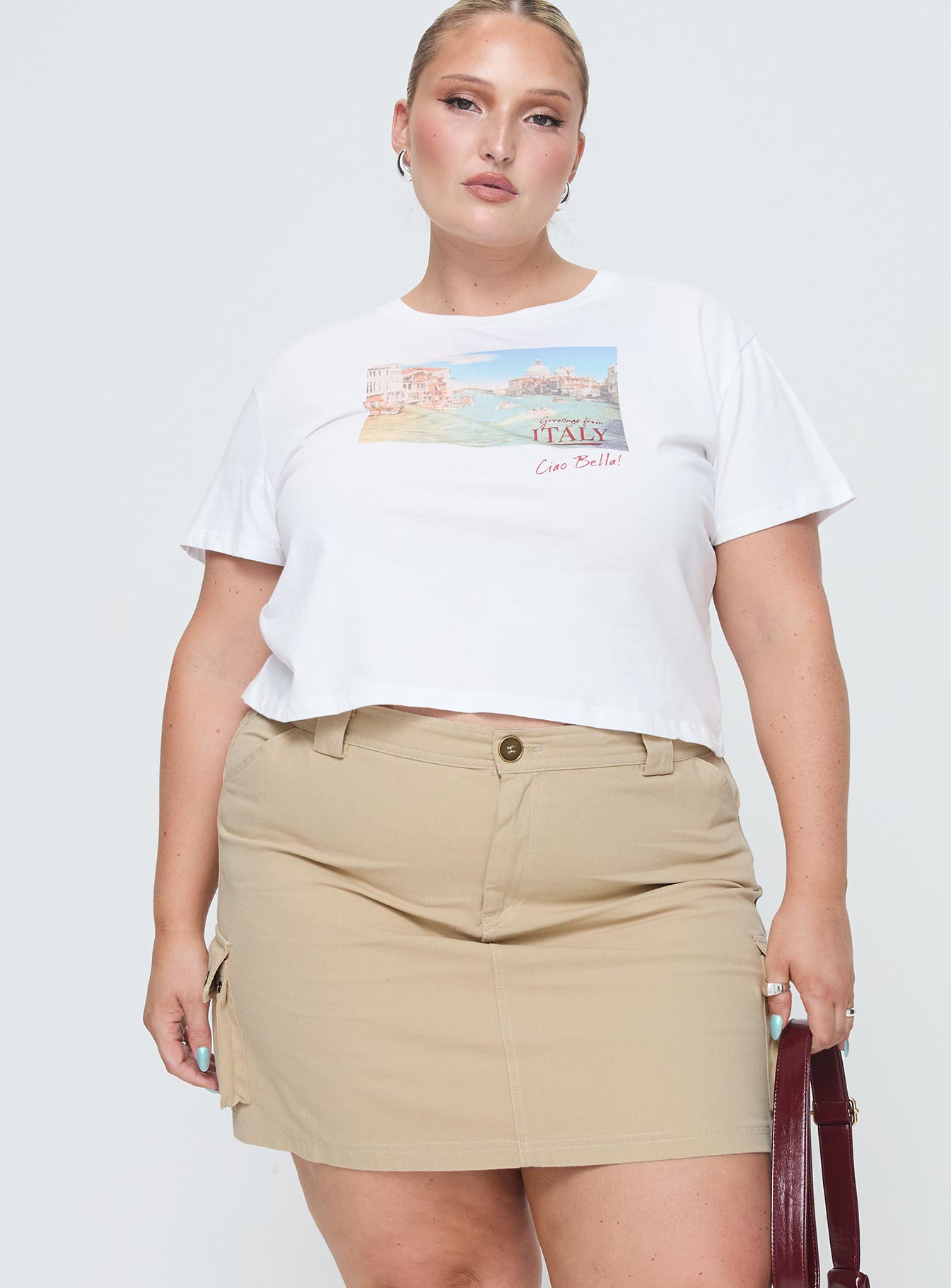 Lydie Cargo Mini Skirt Beige Curve、mySite、solidvoid