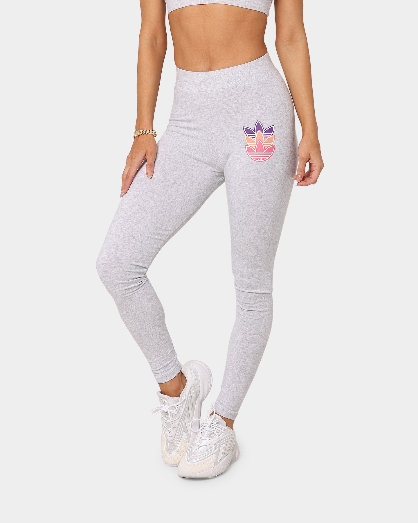 Adidas Women's Logo Play Leggings Light Marle、mySite、zt4zffjzw