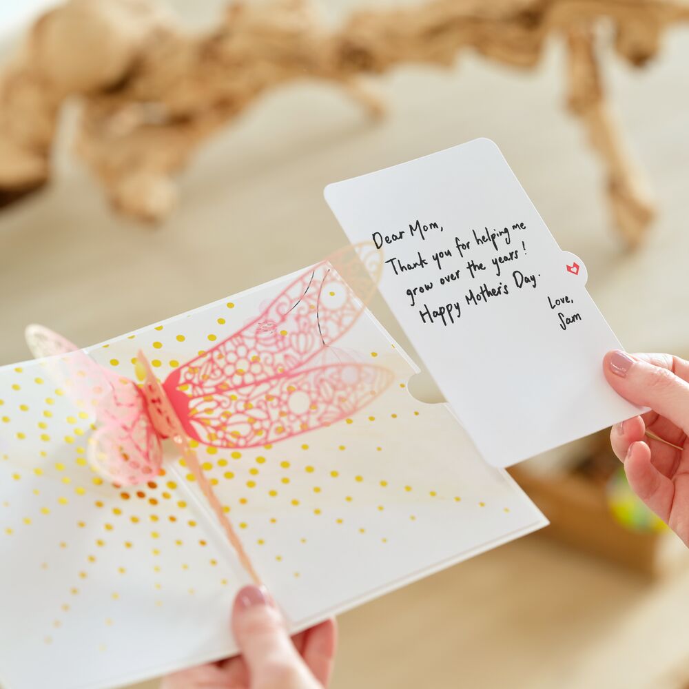 Mother’s Day Dragonfly Pop-Up Card、mySite、solidvoid