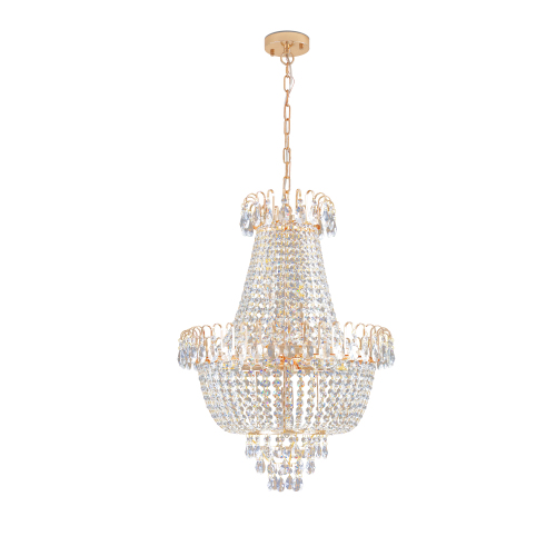 (Same as W1340P143189)Gold Crystal Chandeliers,Large Contemporary Luxury Ceiling Lighting for Living Room Dining Room Bedroom Hallway (Without Bulb)、、eastwooduniform