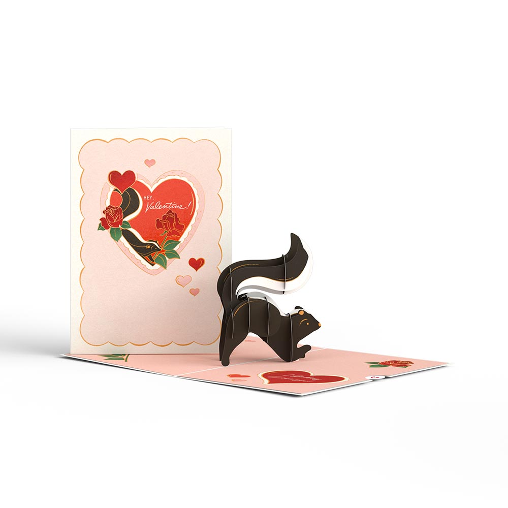 Stinking Love You Skunk Valentine Pop-Up Card、mySite、solidvoid