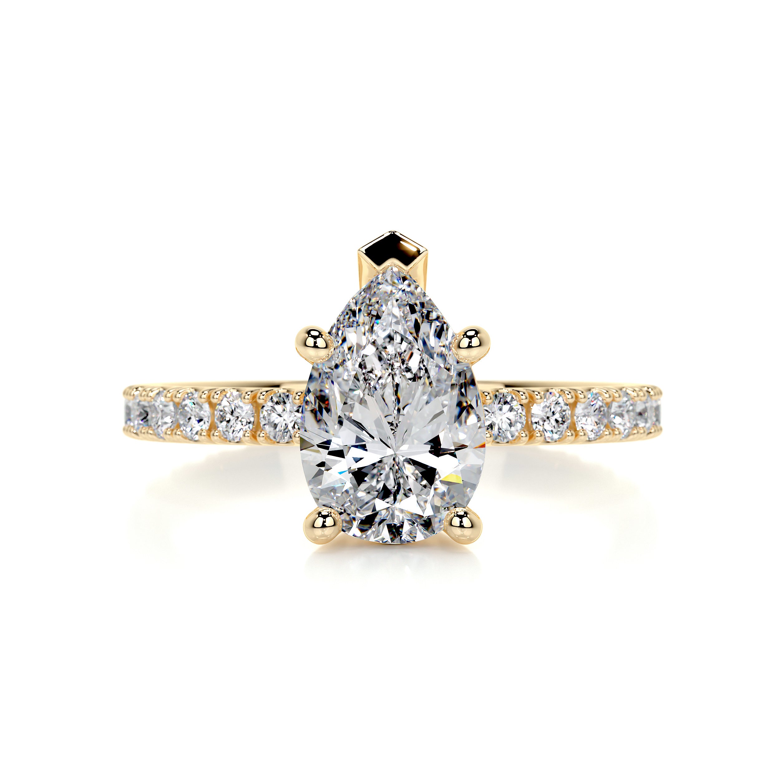 Hailey Diamond Engagement Ring -18K Yellow Gold、mySite、hinf8tx79