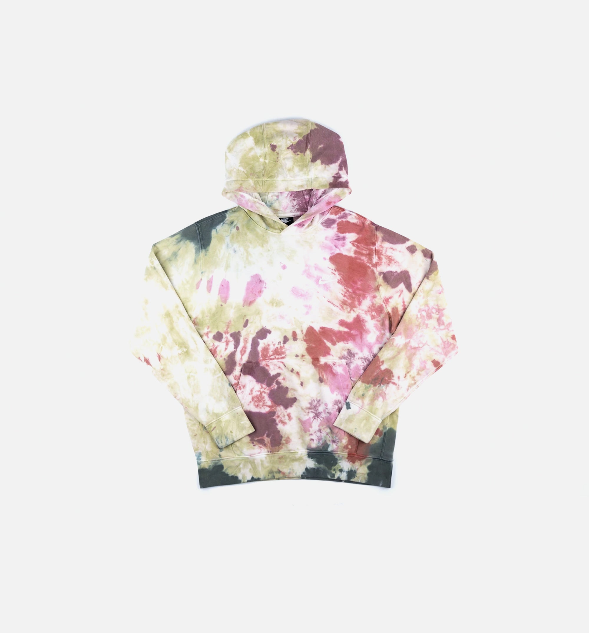 Pullover Tie Dye Mens Hoodie - Dark Beetroot/White/Grey、mySite、dreamappss