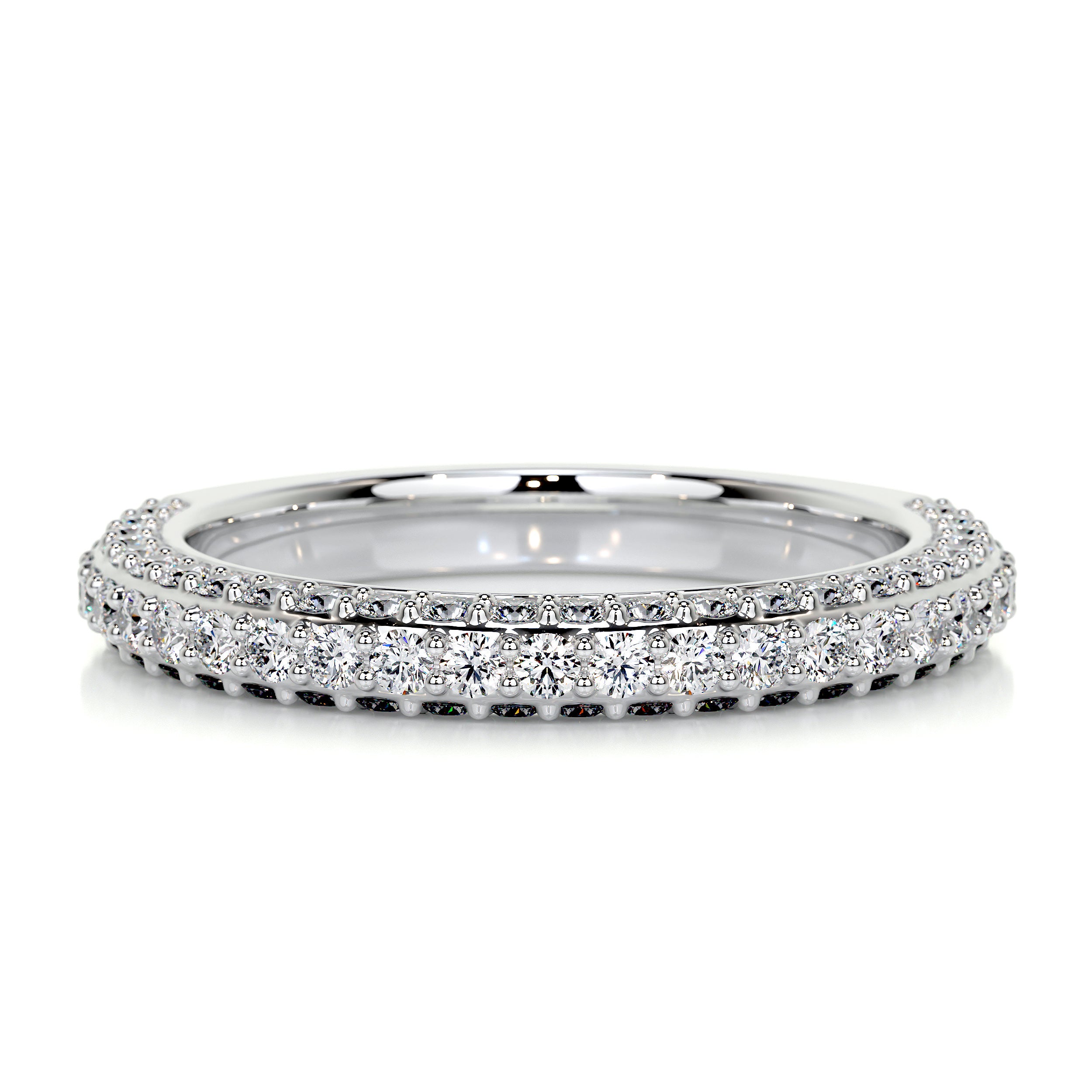 Anastasia Pave Diamond Wedding Ring (0.75 Carat) -Platinum、mySite、hinf8tx79