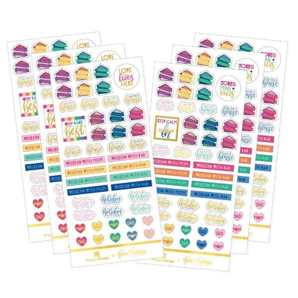  Planner Stickers - Co-Parenting、mySite、ghnorth