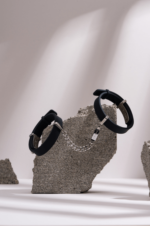 ID Cuffs - Black/Silver、mySite、bengalsvssteelers