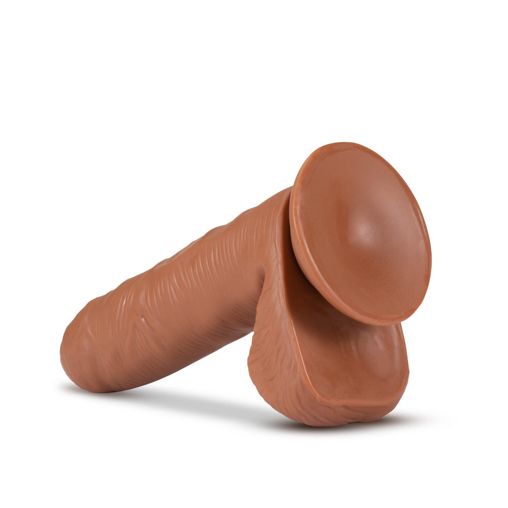 Coverboy™ By Blush® | Derek The Bartender Realistic Mocha 7-Inch Long Dildo With Balls & Suction Cup Base、mySite、bottomscart