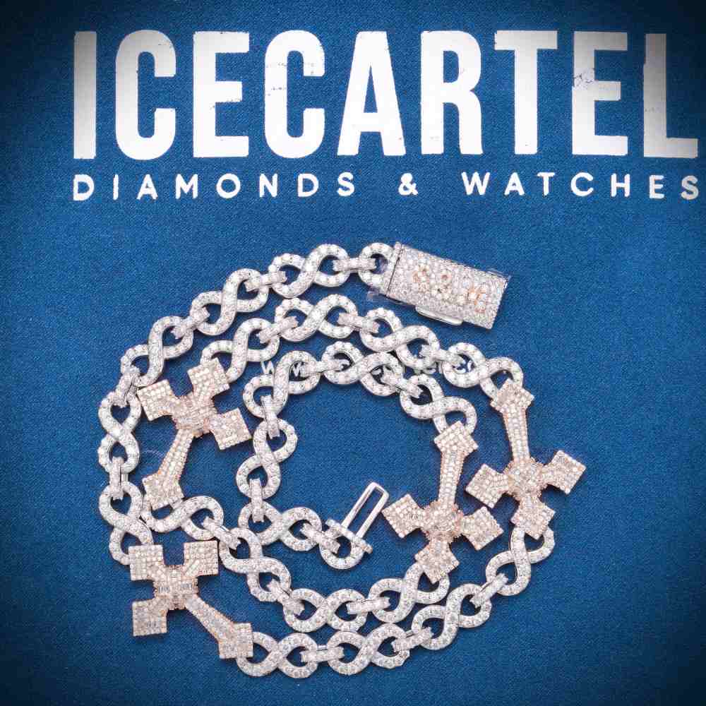 CUSTOM CLASP 15MM Infinity Link Cross Chain、mySite、hinf8tx79