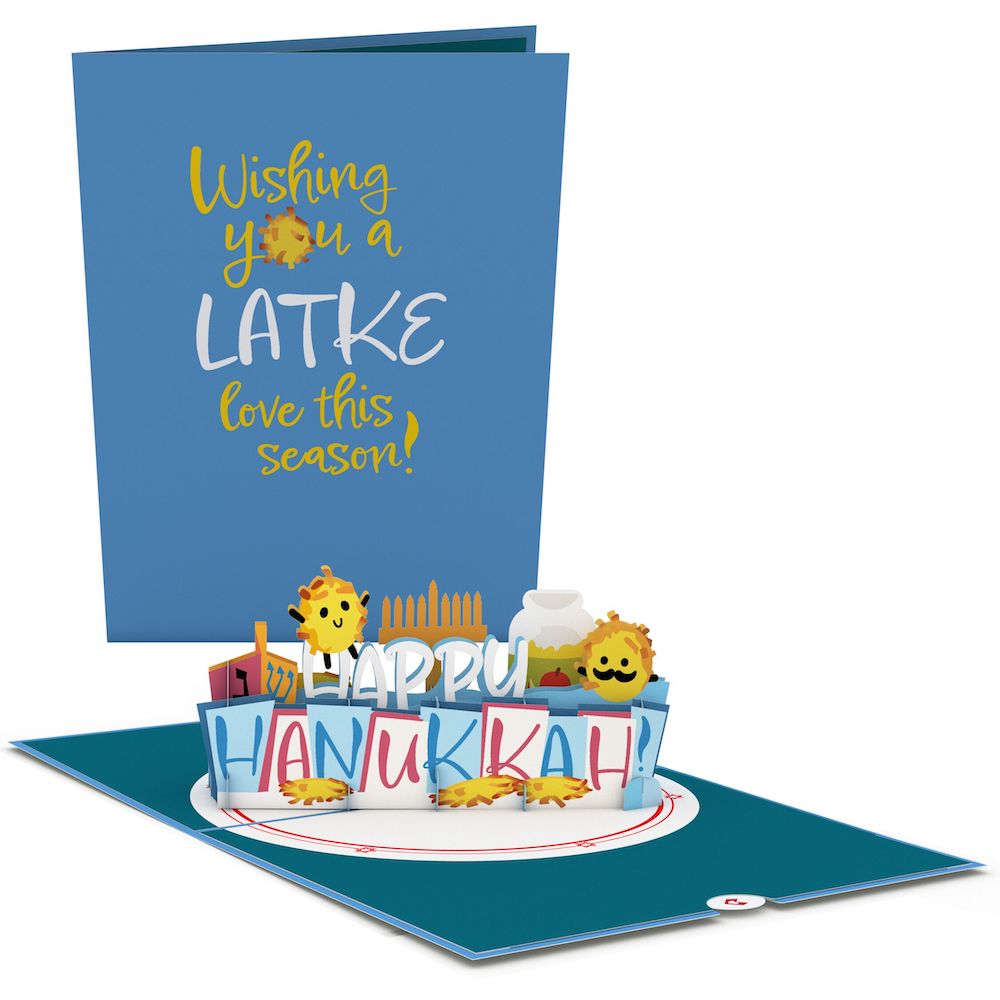Happy Hanukkah Latkes Pop-Up Card、mySite、solidvoid