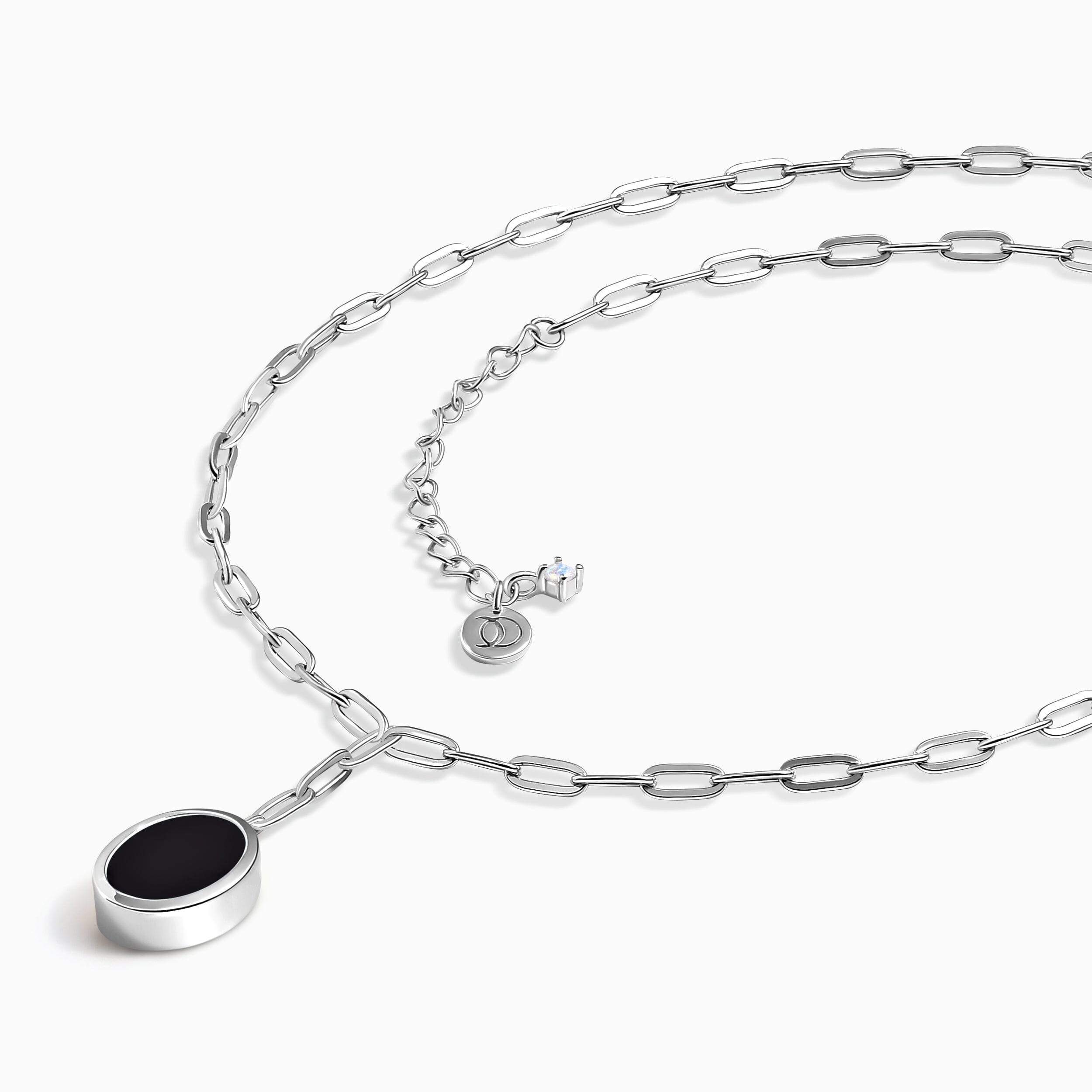 Black Onyx Widelink Necklace - Enfolded Willpower、mySite、hinf8tx79