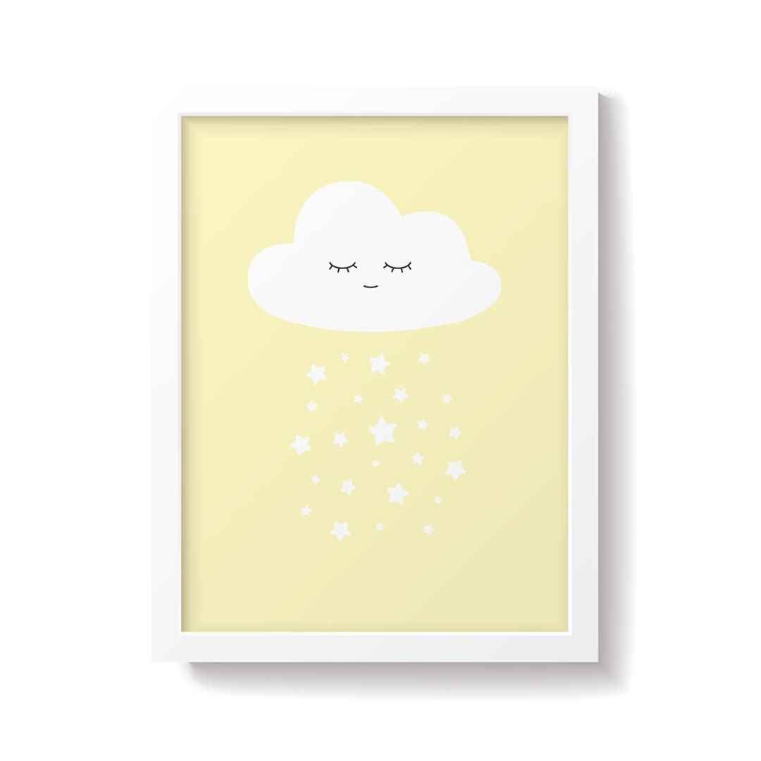  Snuz Cloud Nursery Print - Yellow、mySite、merchandisen