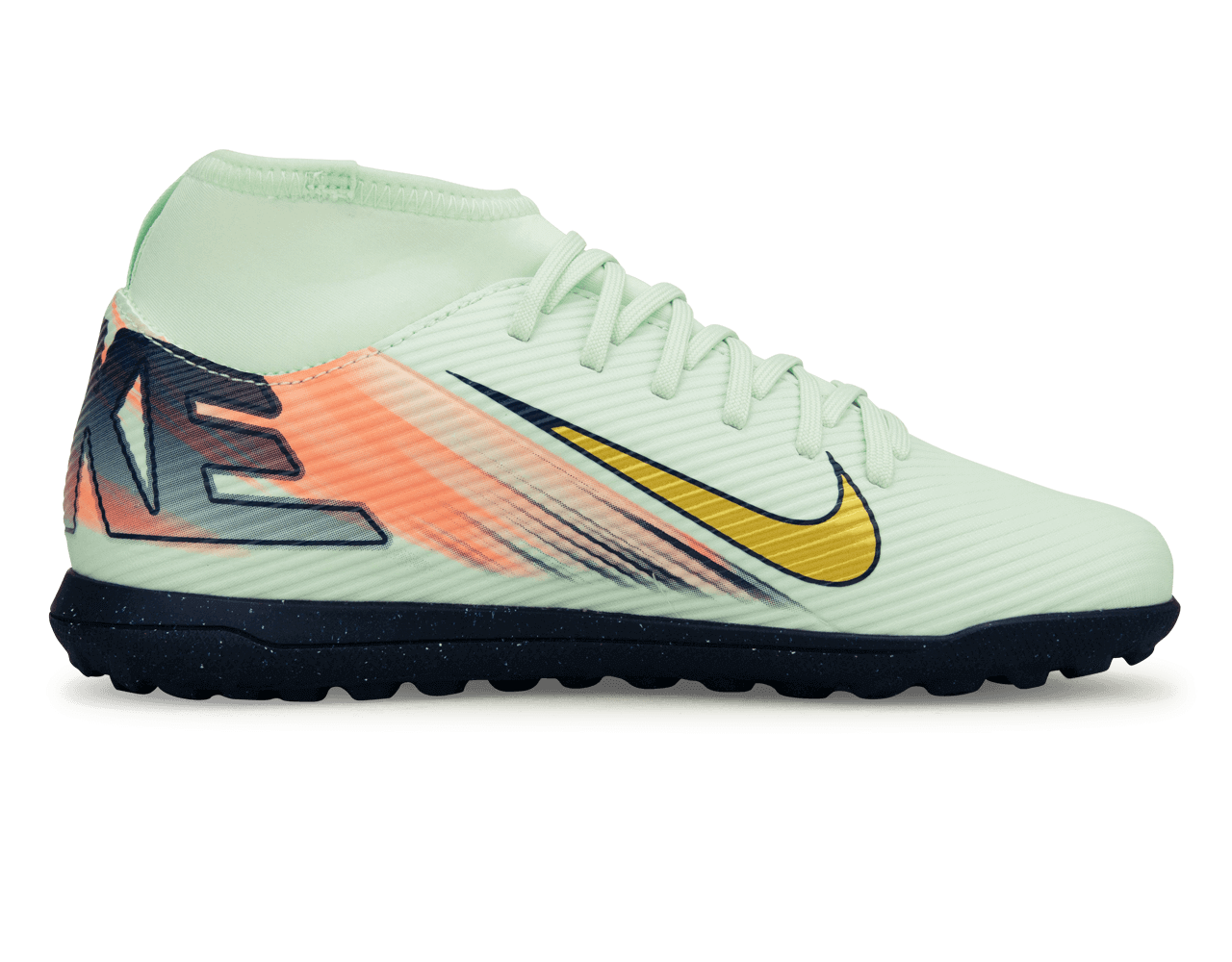 Nike Kids Mercurial Superfly 10 Club MDS 009 TF Barely Green/Metallic Gold、mySite、noshort