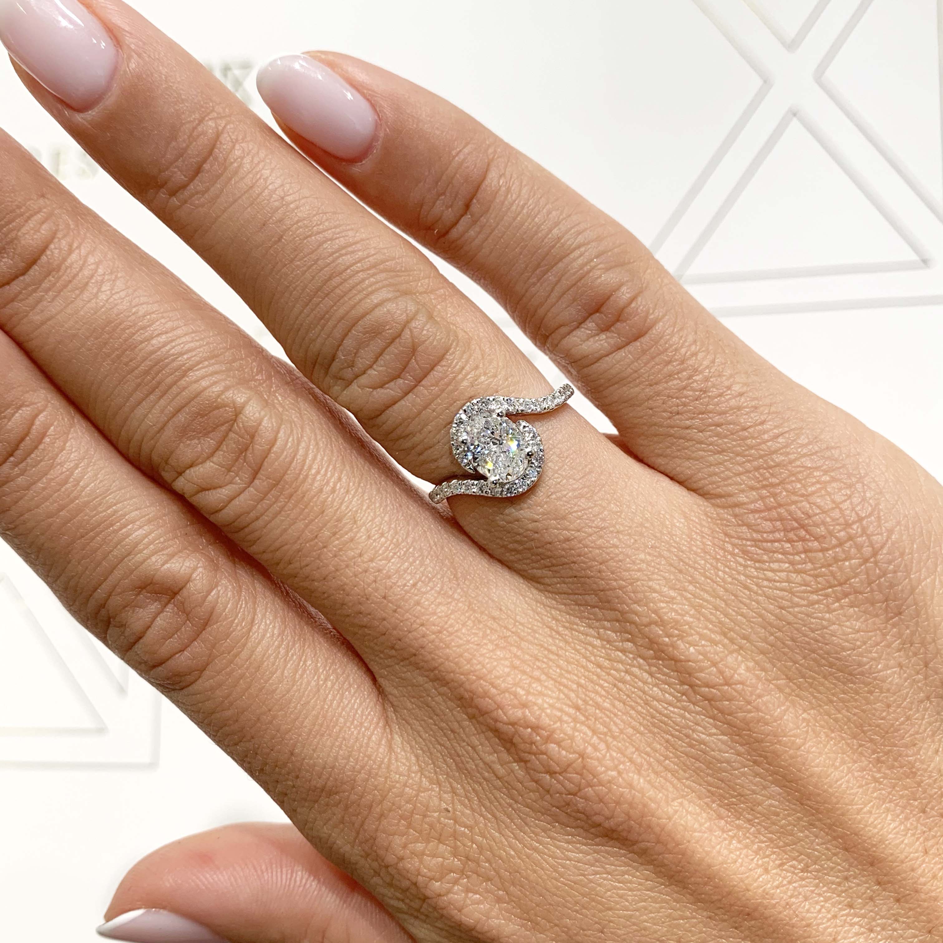 Stella Lab Grown Diamond Ring -14K White Gold、mySite、hinf8tx79