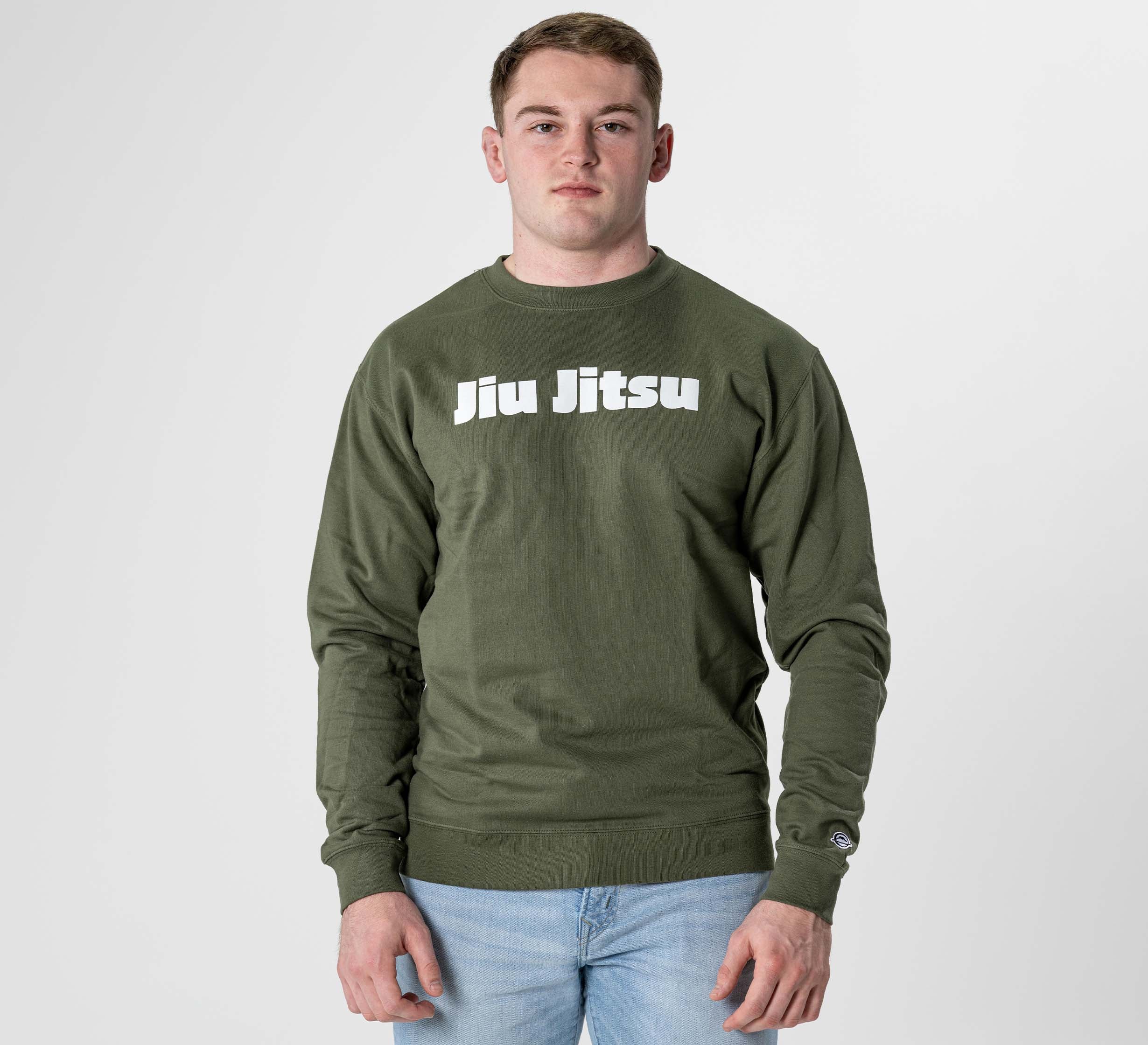 Jiu Jitsu Player Crewneck Military Green、mySite、gigharbornorthrealestate