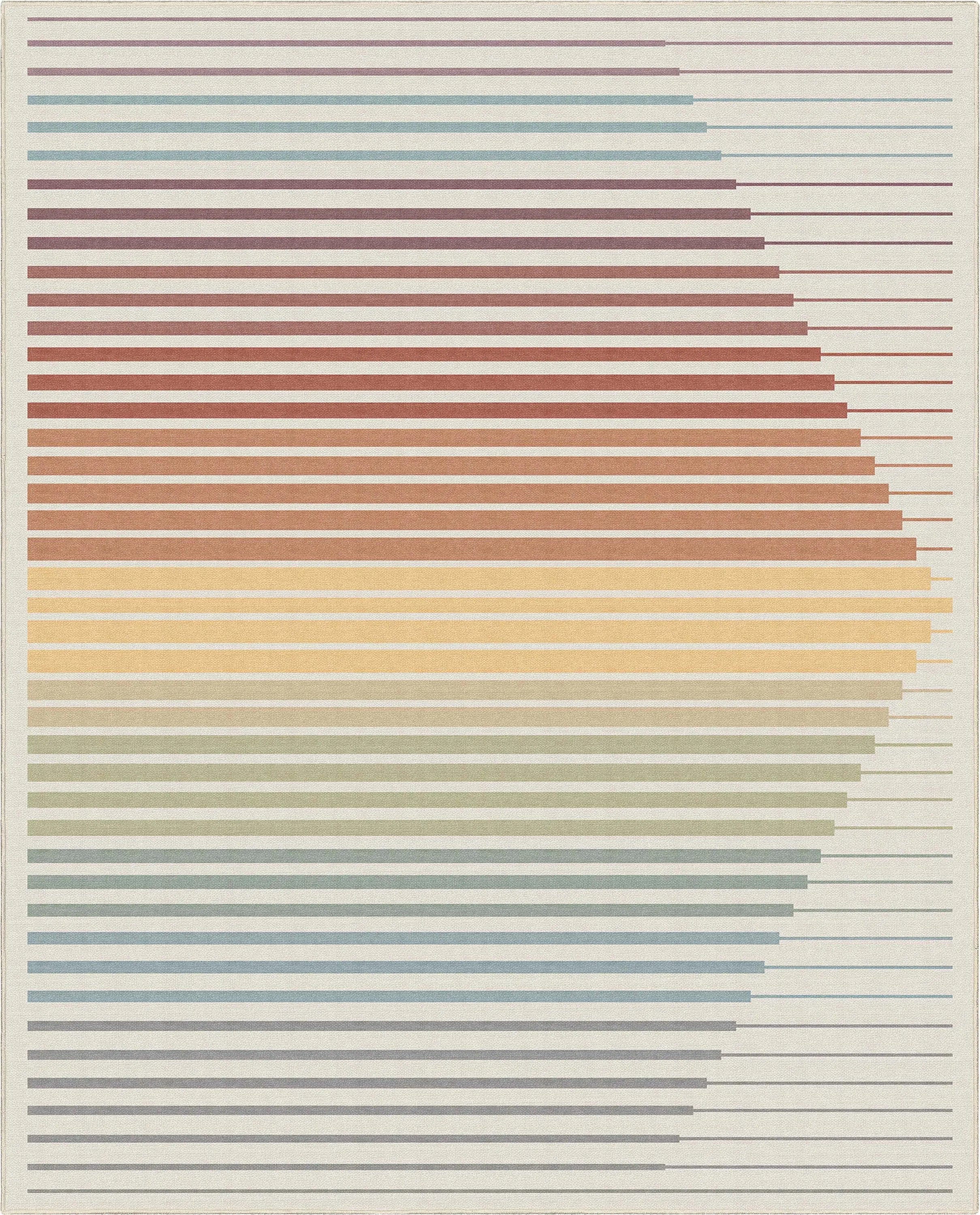 Apollo Odyssey Multi-Color Pastel Striped Rug Stain-Resistant & Easy to Clean、mySite、gigharbornorthrealestate