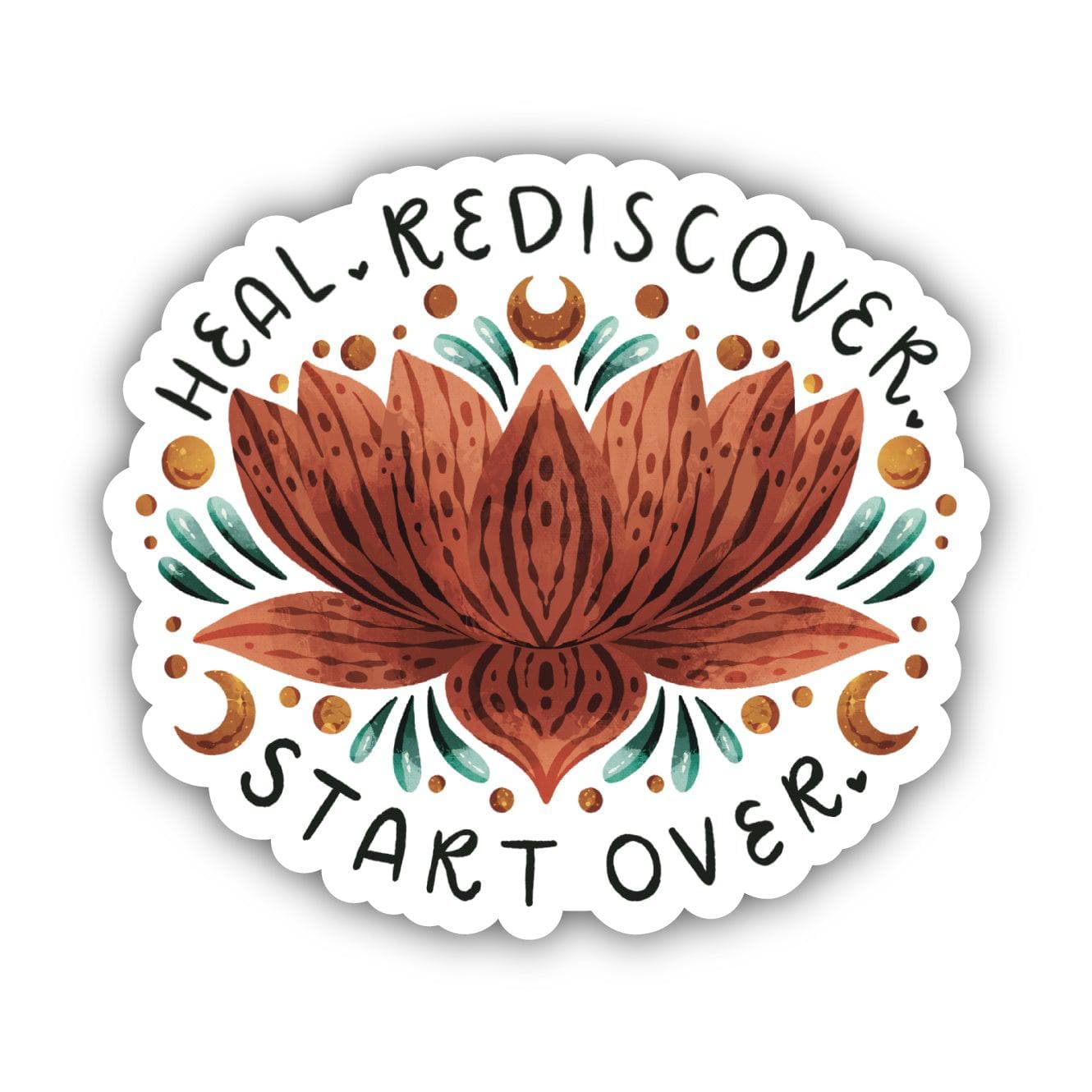  Heal. Rediscover. Start Over Sticker、mySite、ghnorth
