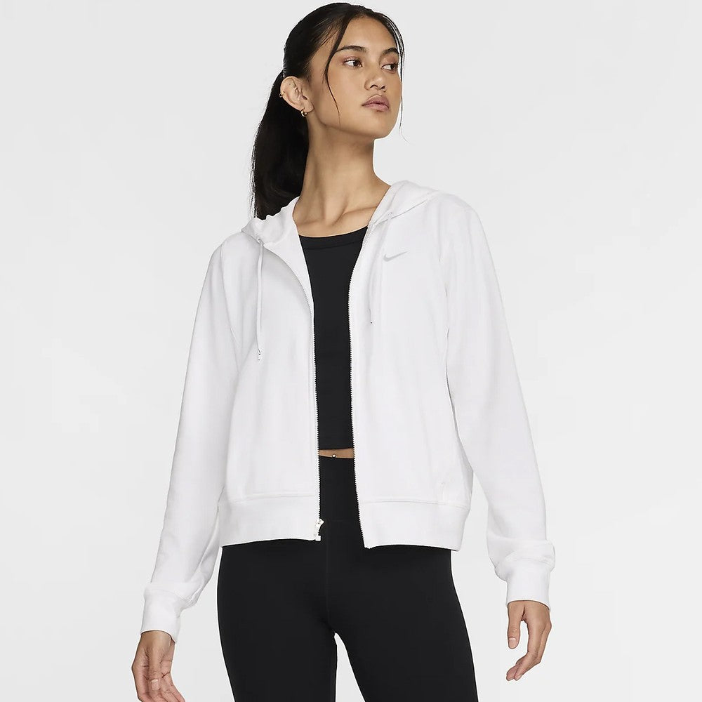 Nike Women's Dri-Fit One Full Zip Hoodie - White