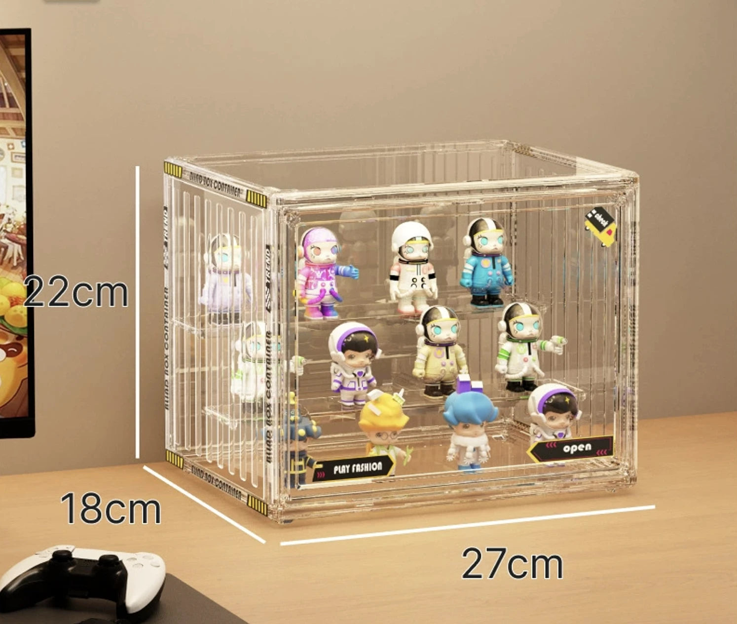  Clear Acrylic Display & Storage Case – with Highly Transparent, Dust-proof, Magnetic, and Stackable Designs, Perfect for Pop Mart Figures, Lego, and Other Collectibles、mySite、greenlandpopulation
