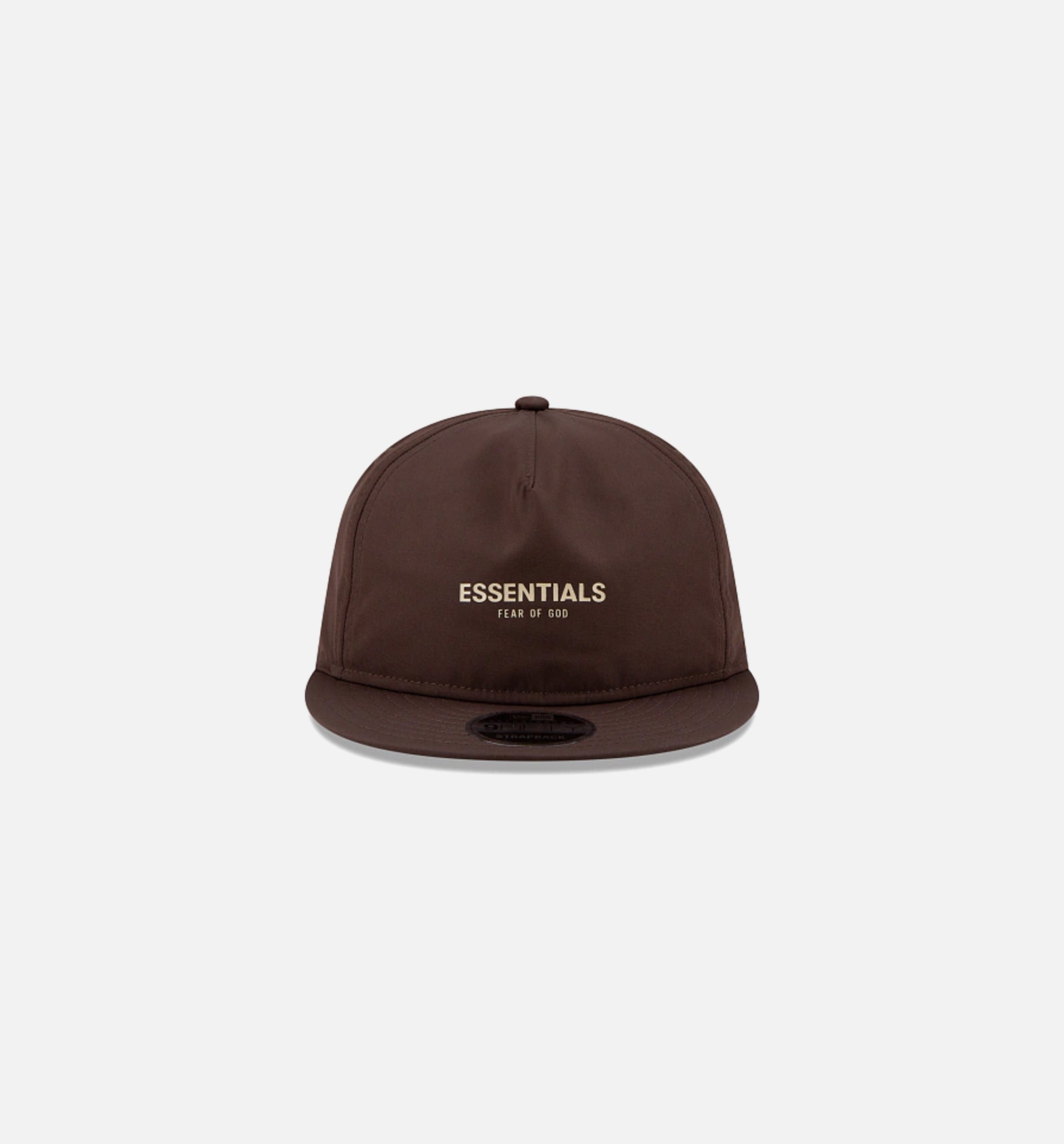 Walnut Fear Of God Essentials Retro Crown 9Fifty Strapback Mens Hat - Brown、mySite、dreamappss