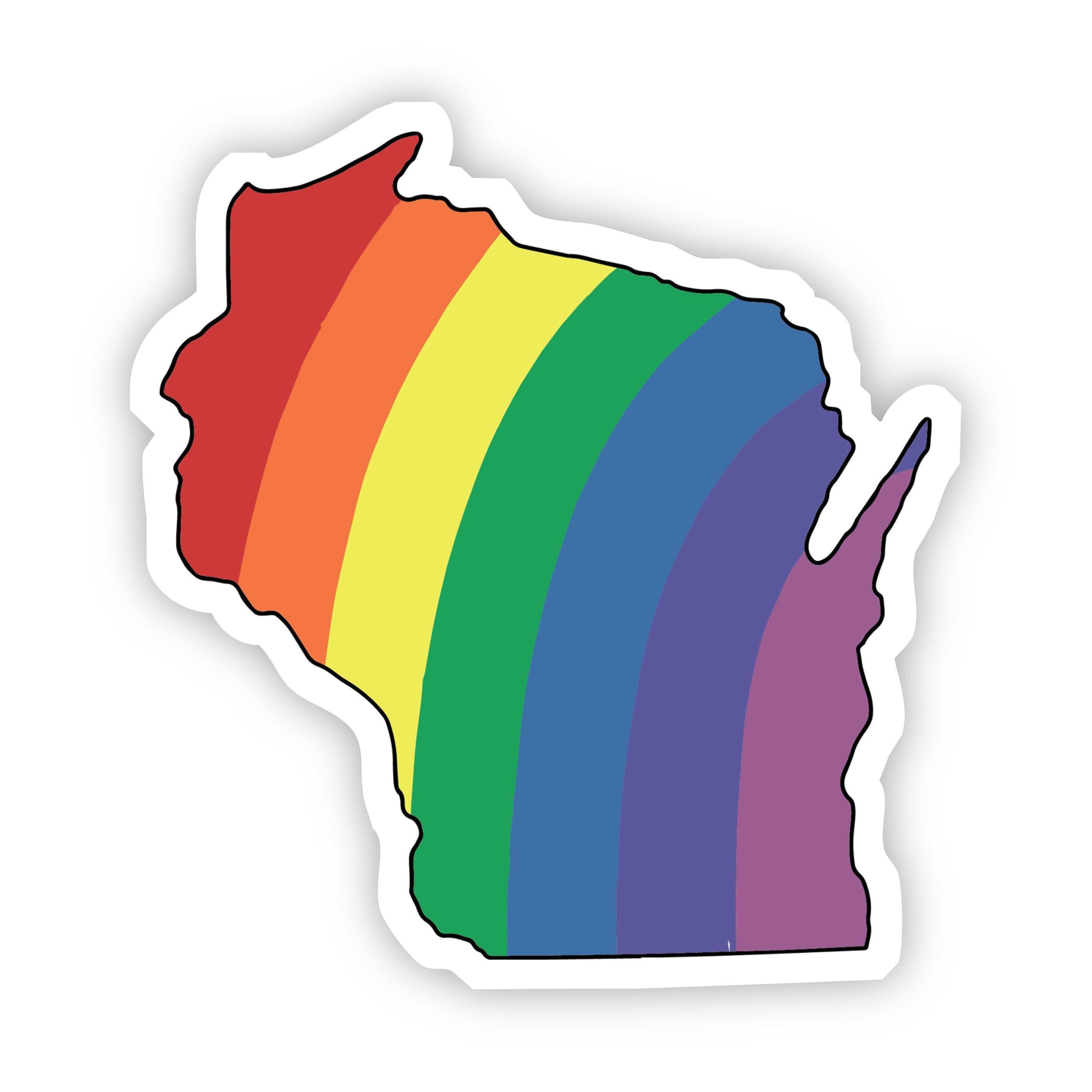  Wisconsin Rainbow Sticker、mySite、elrpsem3k