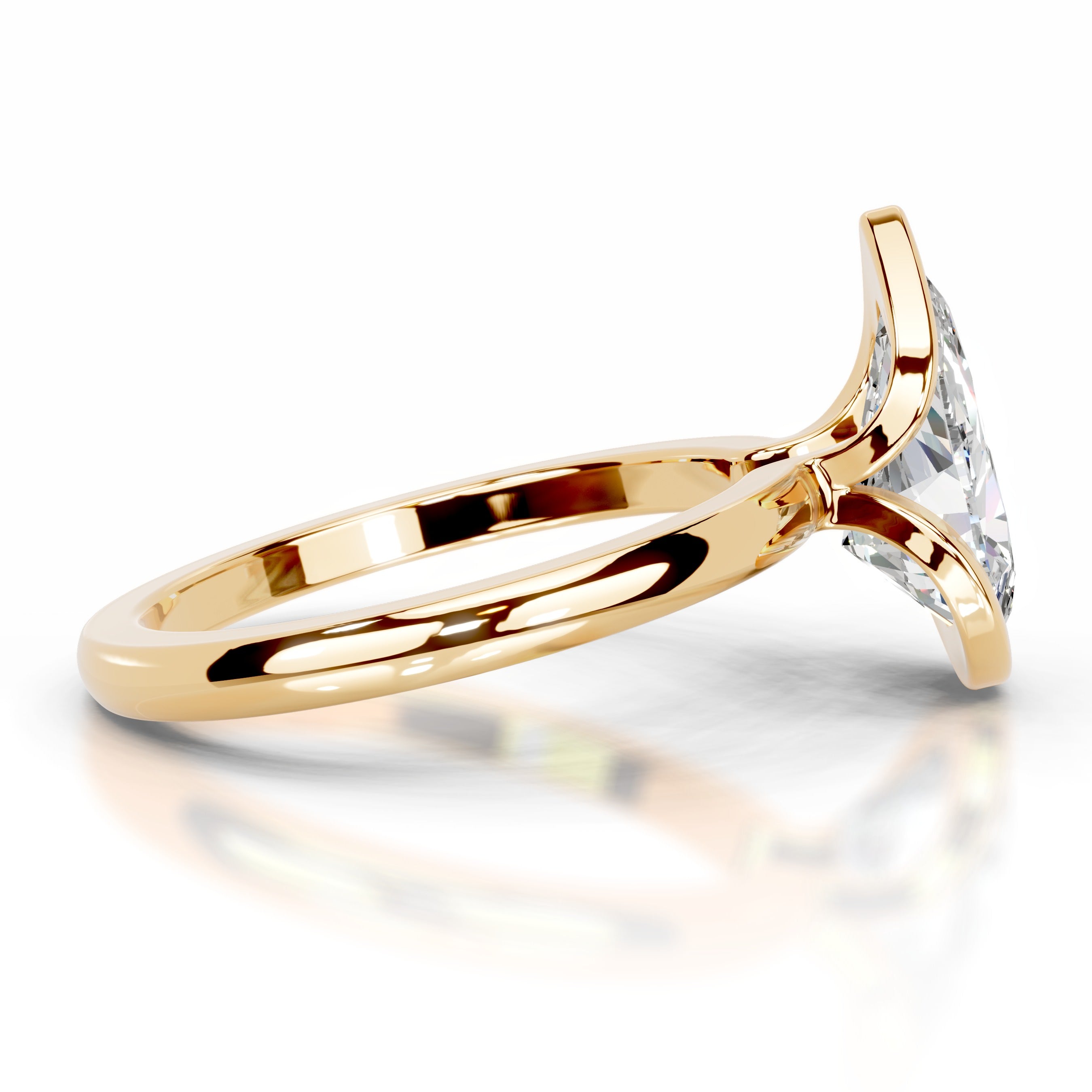 Thor Moissanite & Diamond Ring - 18K Yellow Gold、mySite、hinf8tx79