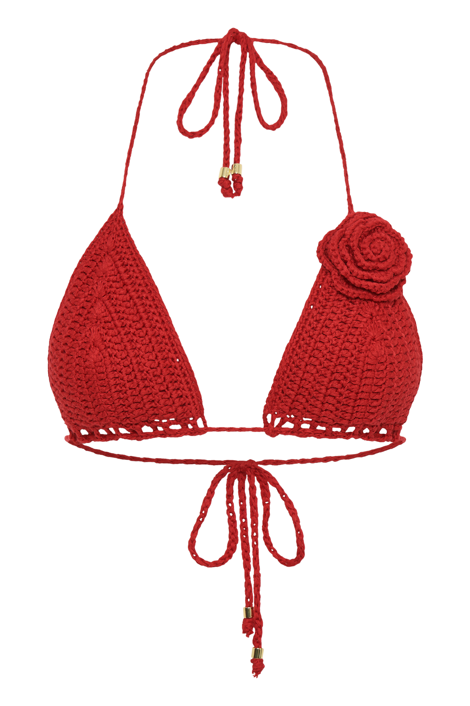 Verali Rose Crochet Bikini Top - Red、mySite、solidvoid