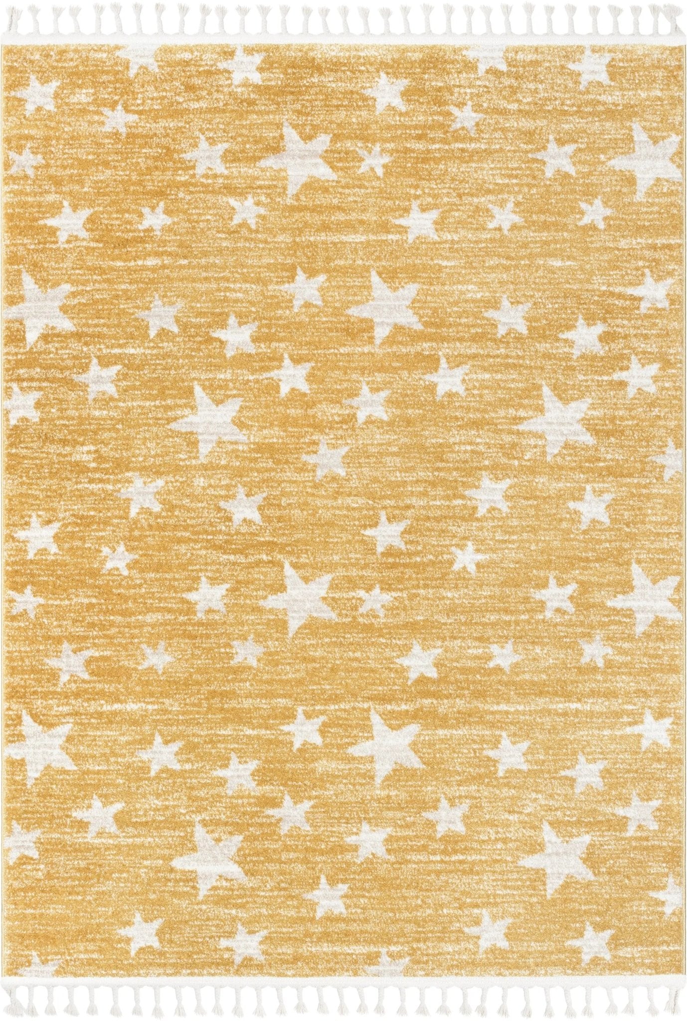 Stars Modern Geometric Yellow Kids Rug、mySite、gigharbornorthrealestate