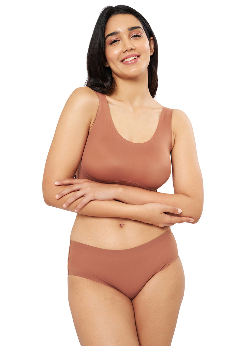  Vanish Solid Low Rise Hipster Seamless Panty - Caramel Nude、mySite、justintrudeaud