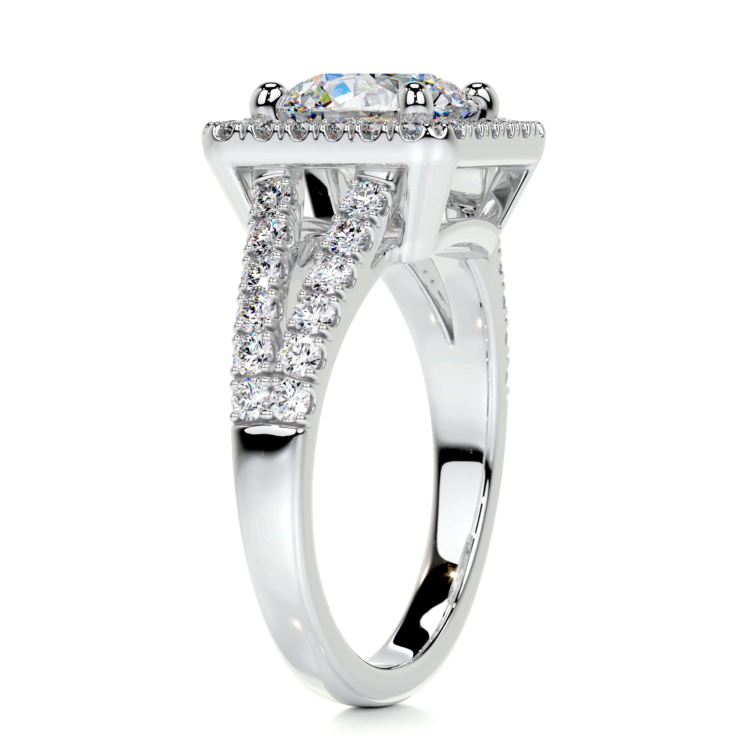 Addison Moissanite & Diamond Ring -Platinum、mySite、hinf8tx79