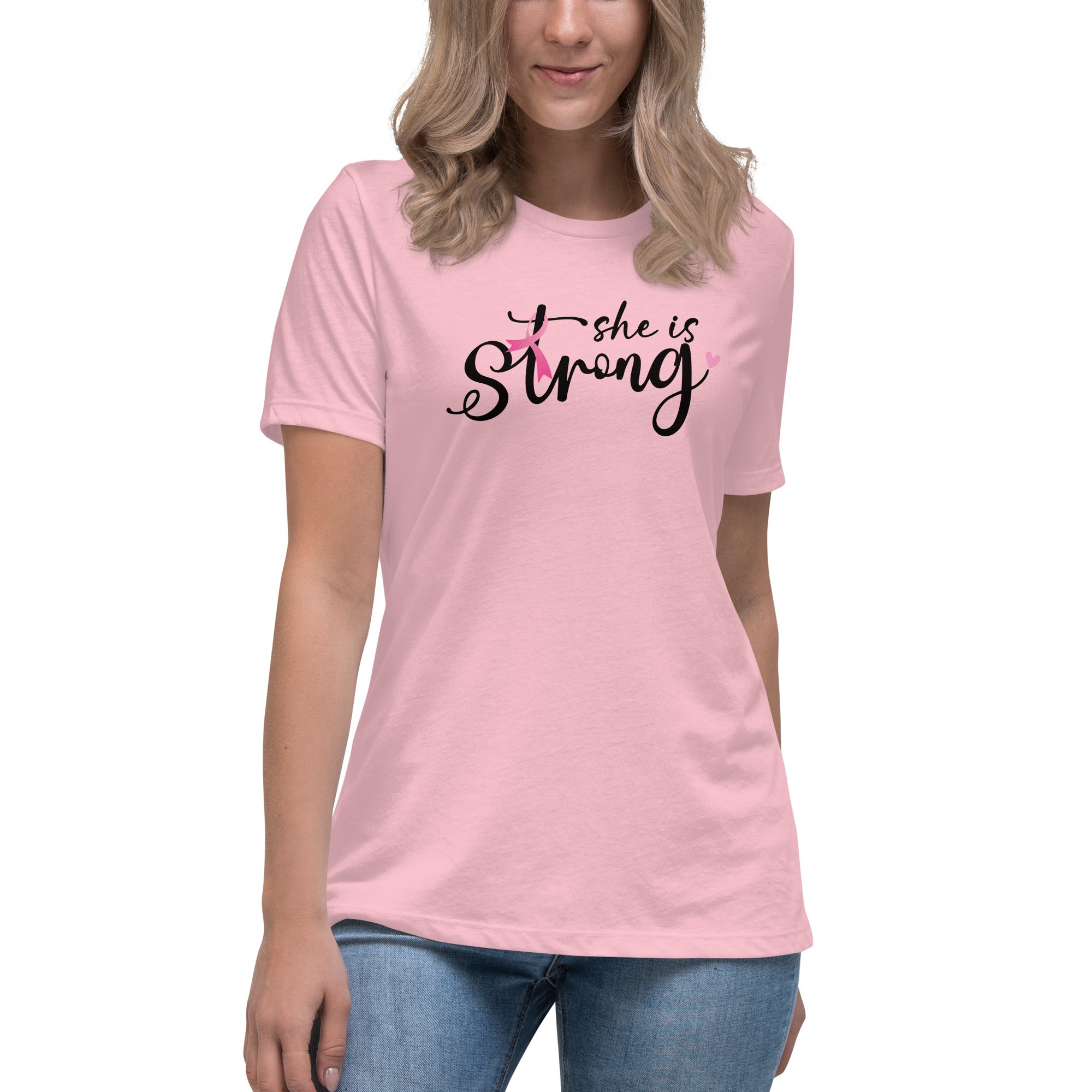 She Is Strong Women's Relaxed T-Shirt、mySite、camillekostekn