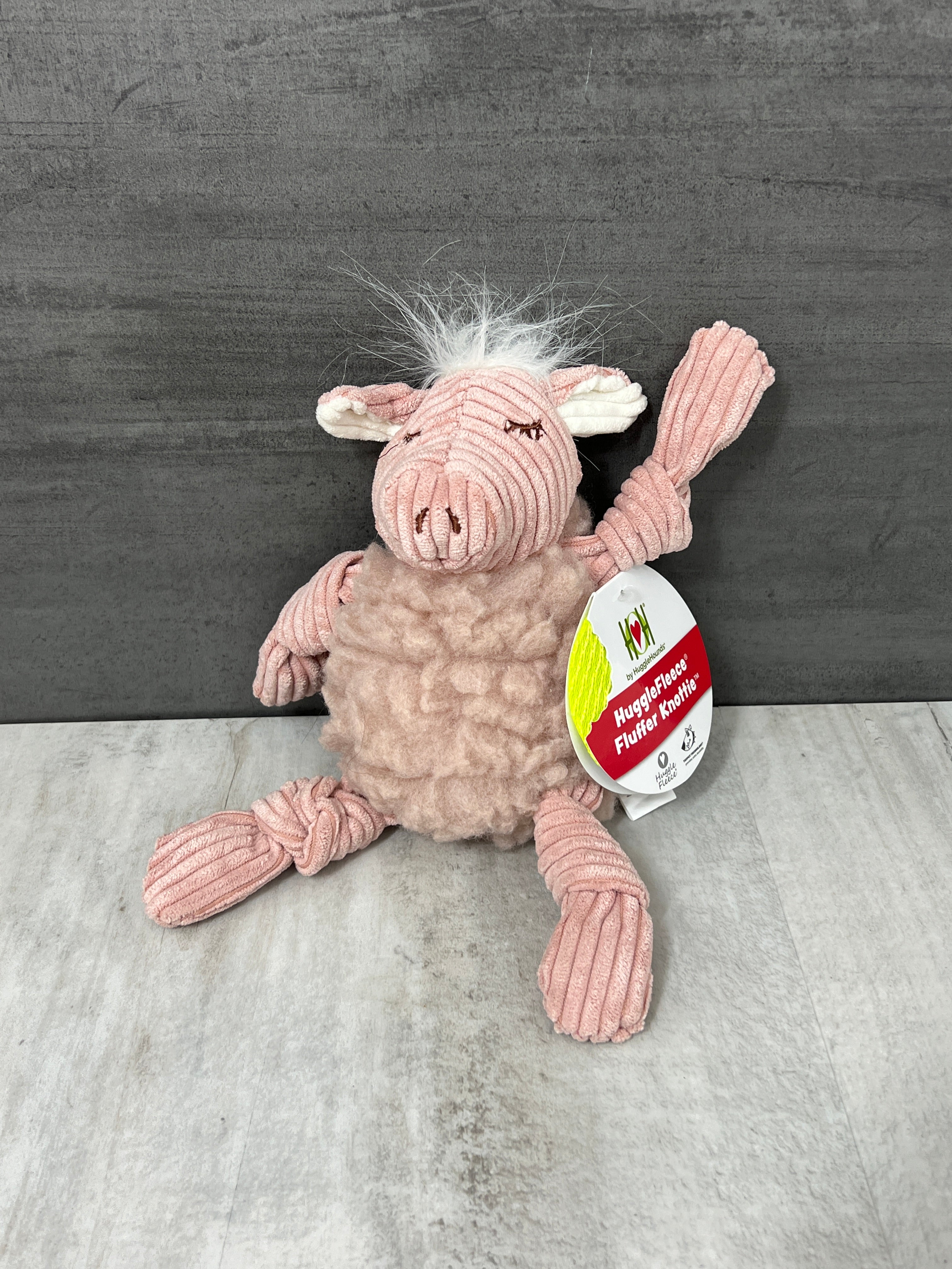 Penelope Pig Fleece Knottie Dog Toy、mySite、garagedoors4me