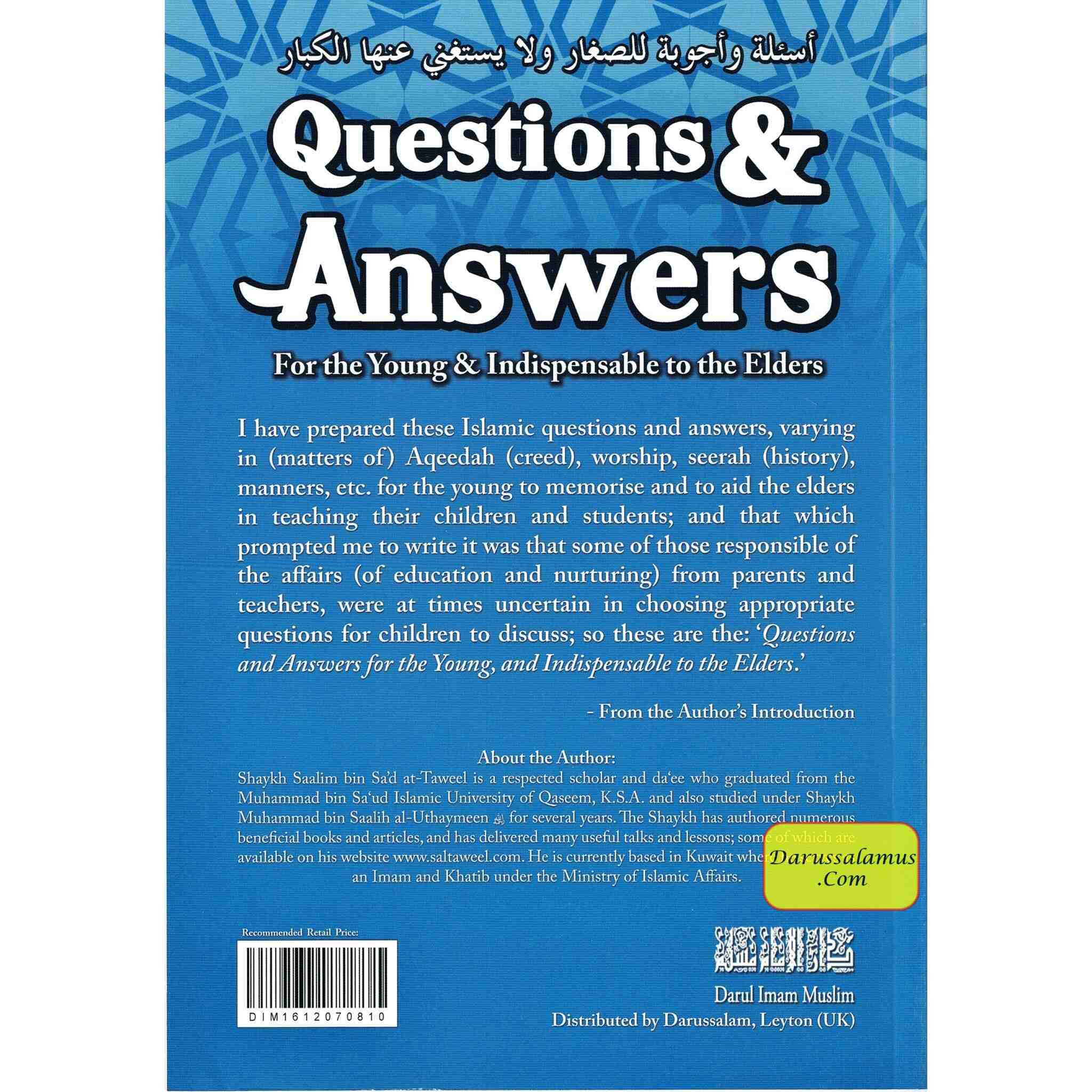 Questions & Answers For the Young & Indispensable to the Elders By Salim Al-Tawil、mySite、topwebapps