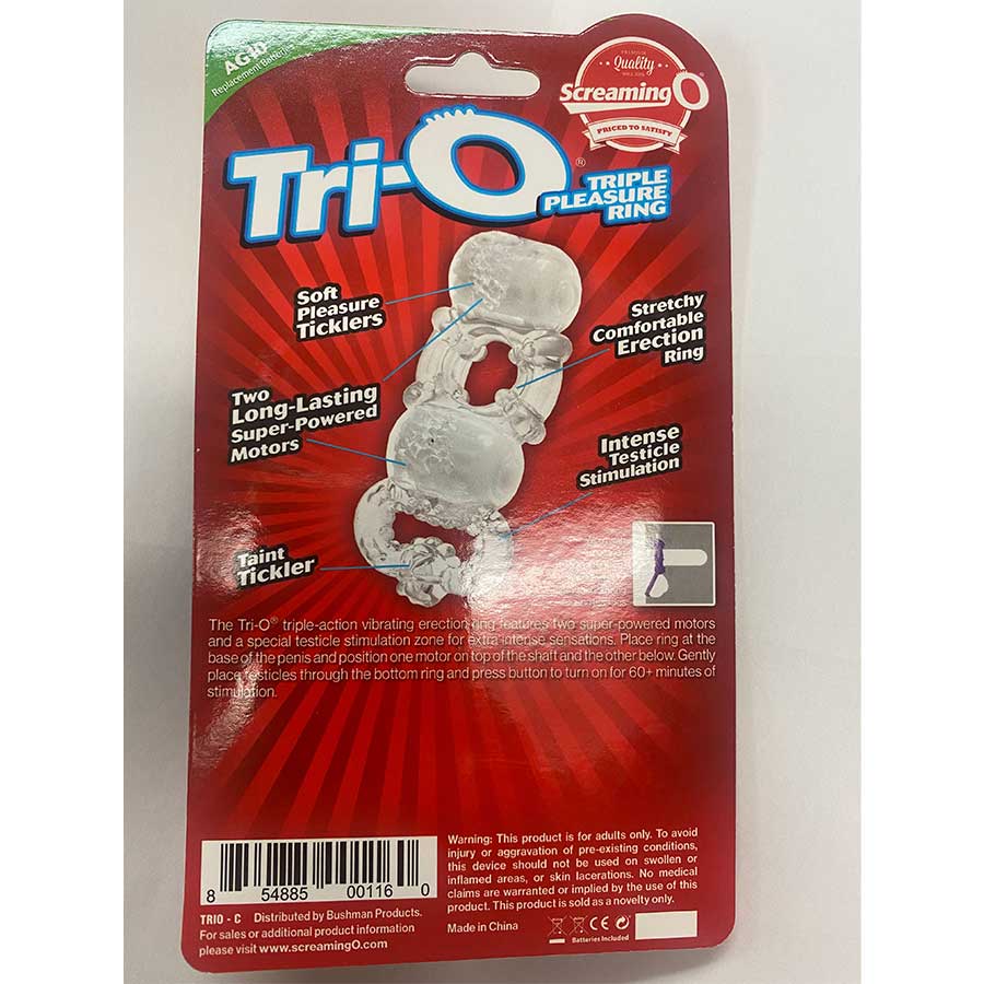 Screaming O Tri-O Dual Vibrating Cock and Ball Ring、mySite、bottomscart