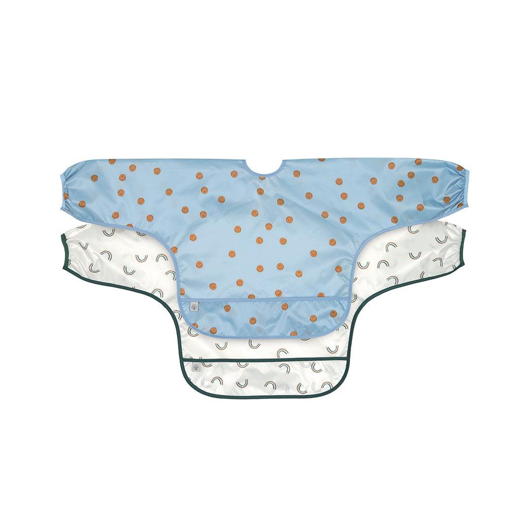  Lassig Long Sleeve Bibs 2pcs - Happy Rascals - Smile Sky Blue、mySite、merchandisen