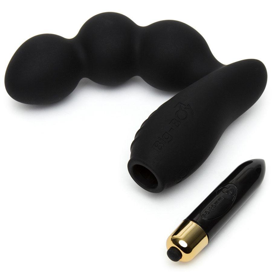 Rocks Off Big Boy Vibrating Black Prostate Massager & Perineum Stimulator、mySite、bottomscart