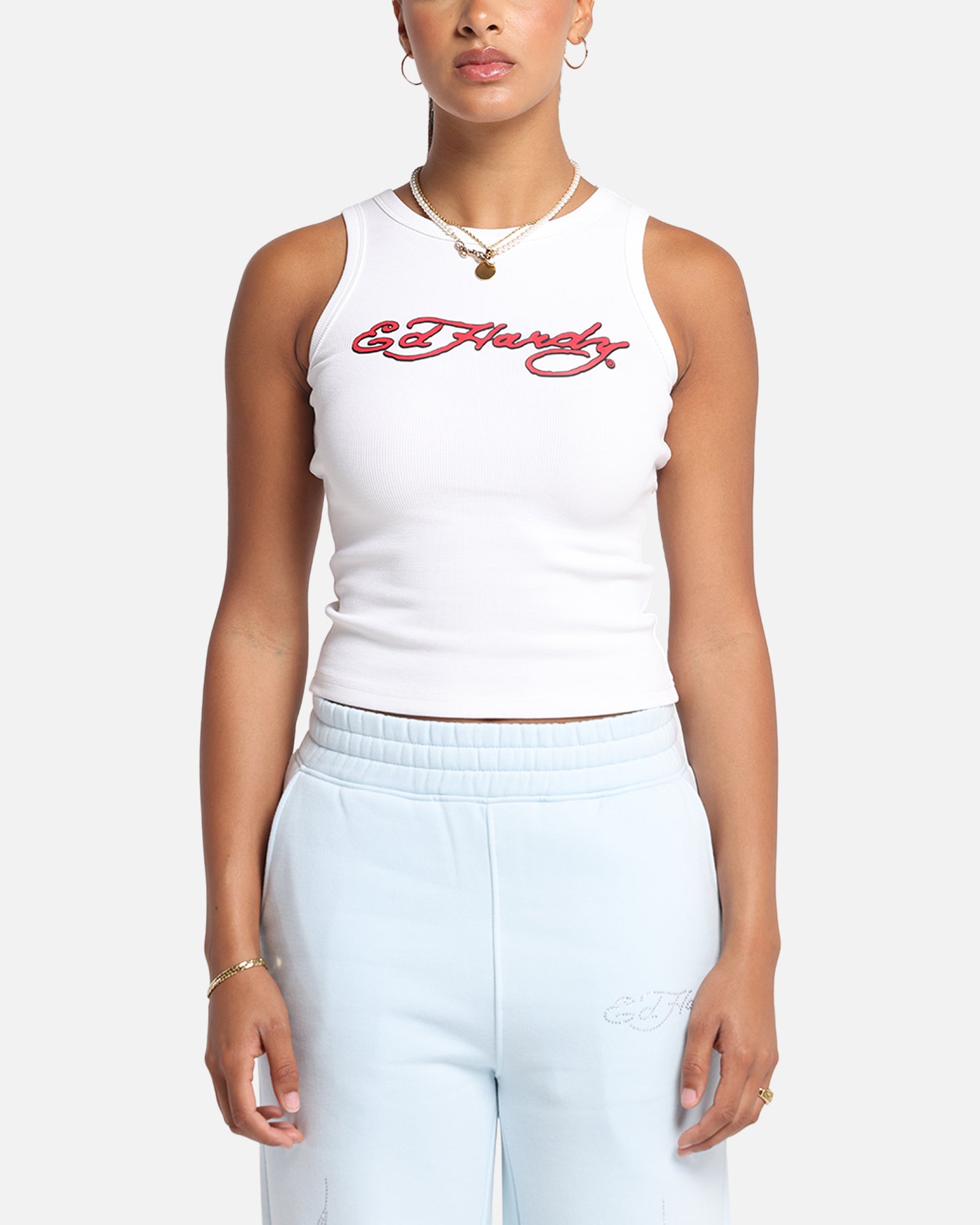 Ed Hardy Women's Tried And True Tank White、mySite、zt4zffjzw
