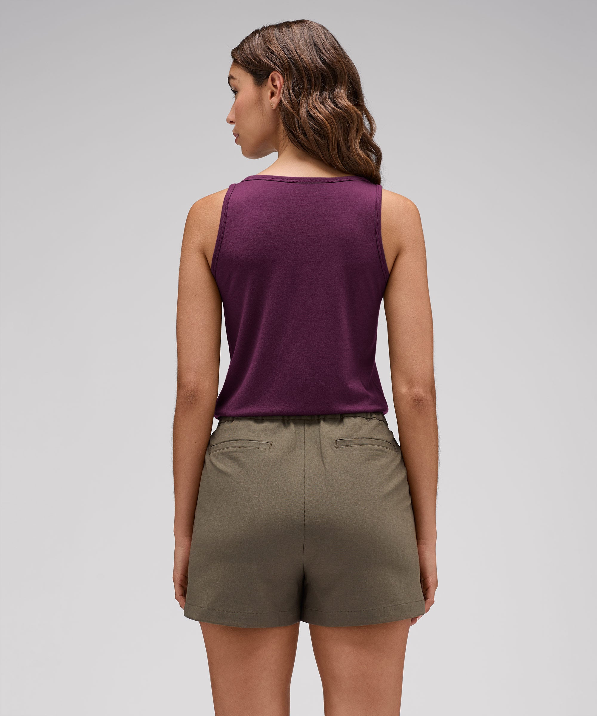 Women's Relaxed Merino V-Neck Tank、mySite、noshort